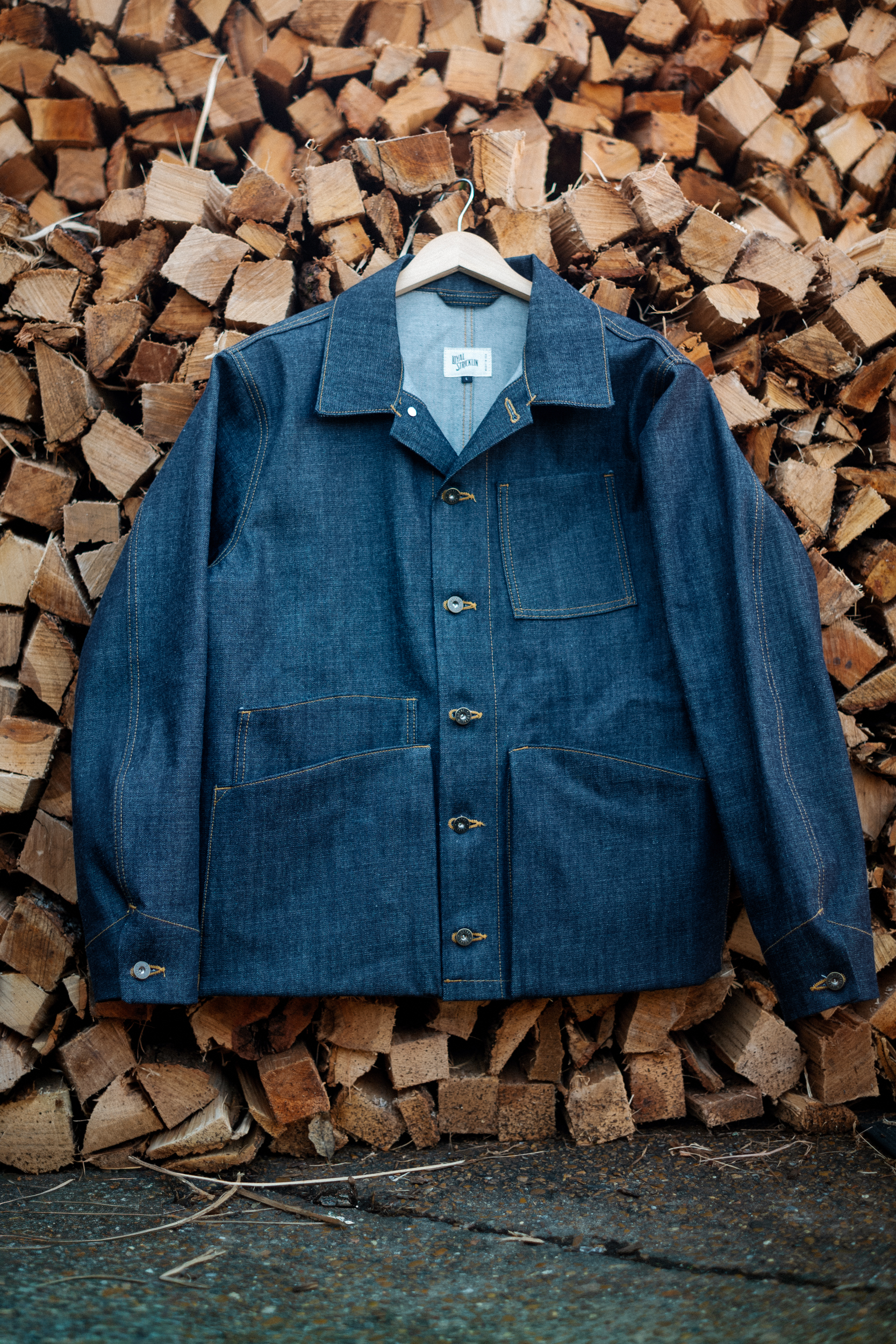 Amos Chore Coat - Rigid Japanese Denim - 15oz