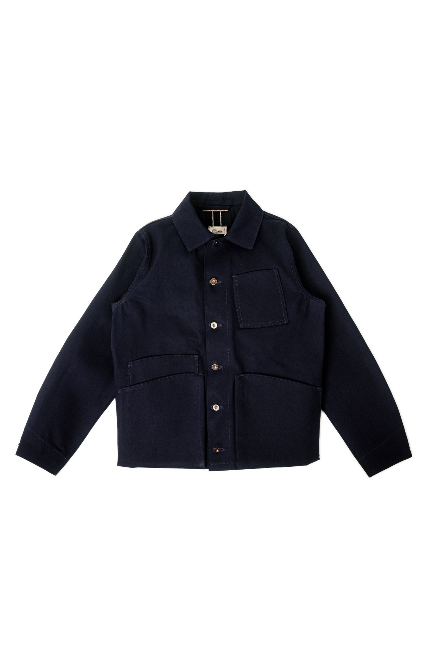Amos Chore Coat - Indigo/Black - Rigid 14oz American Selvedge Denim