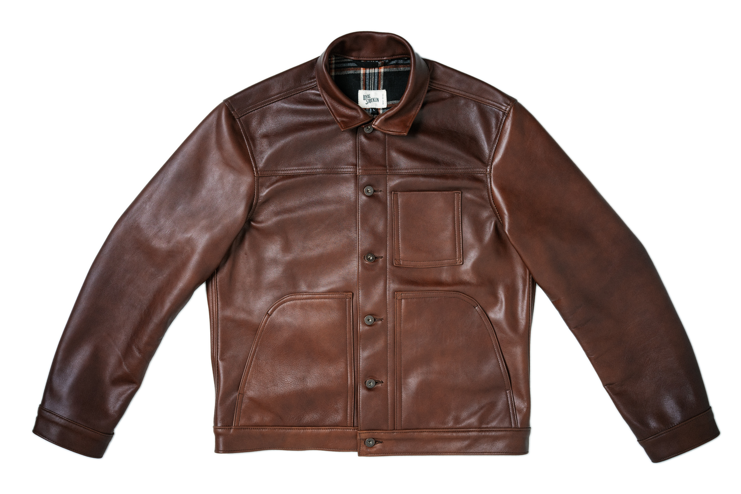 Wayman Jacket - Brown Italian Calfskin Leather