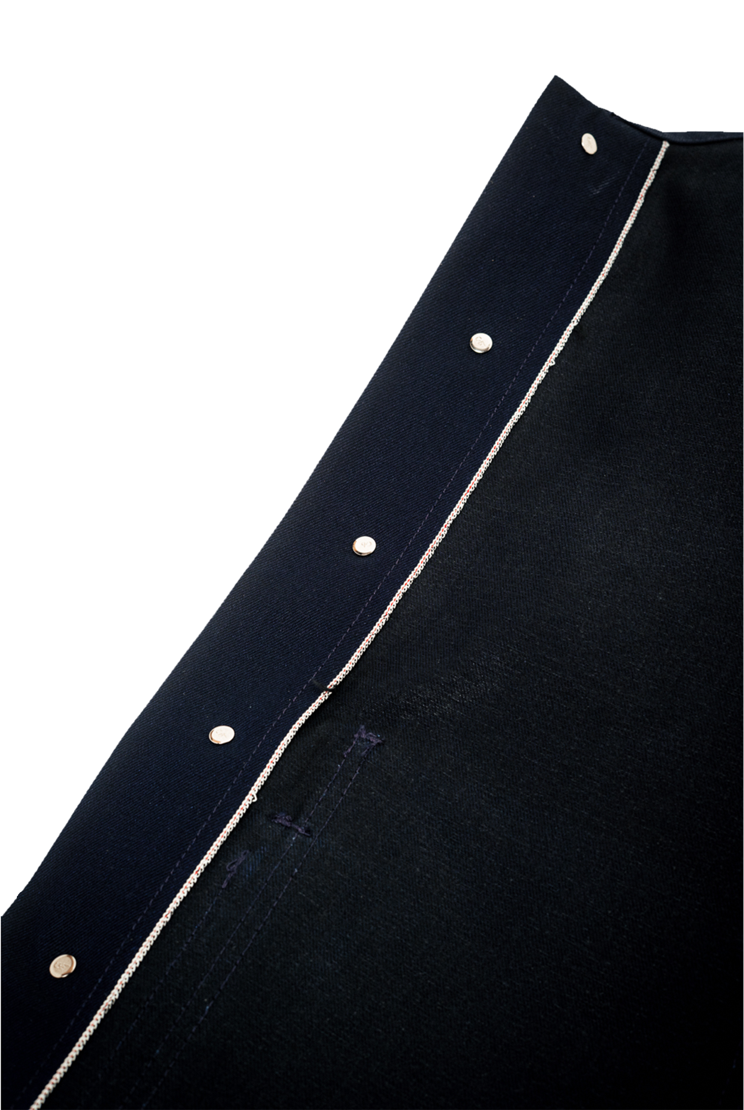 Amos Chore Coat - Indigo/Black - Rigid 14oz American Selvedge Denim - Preorder