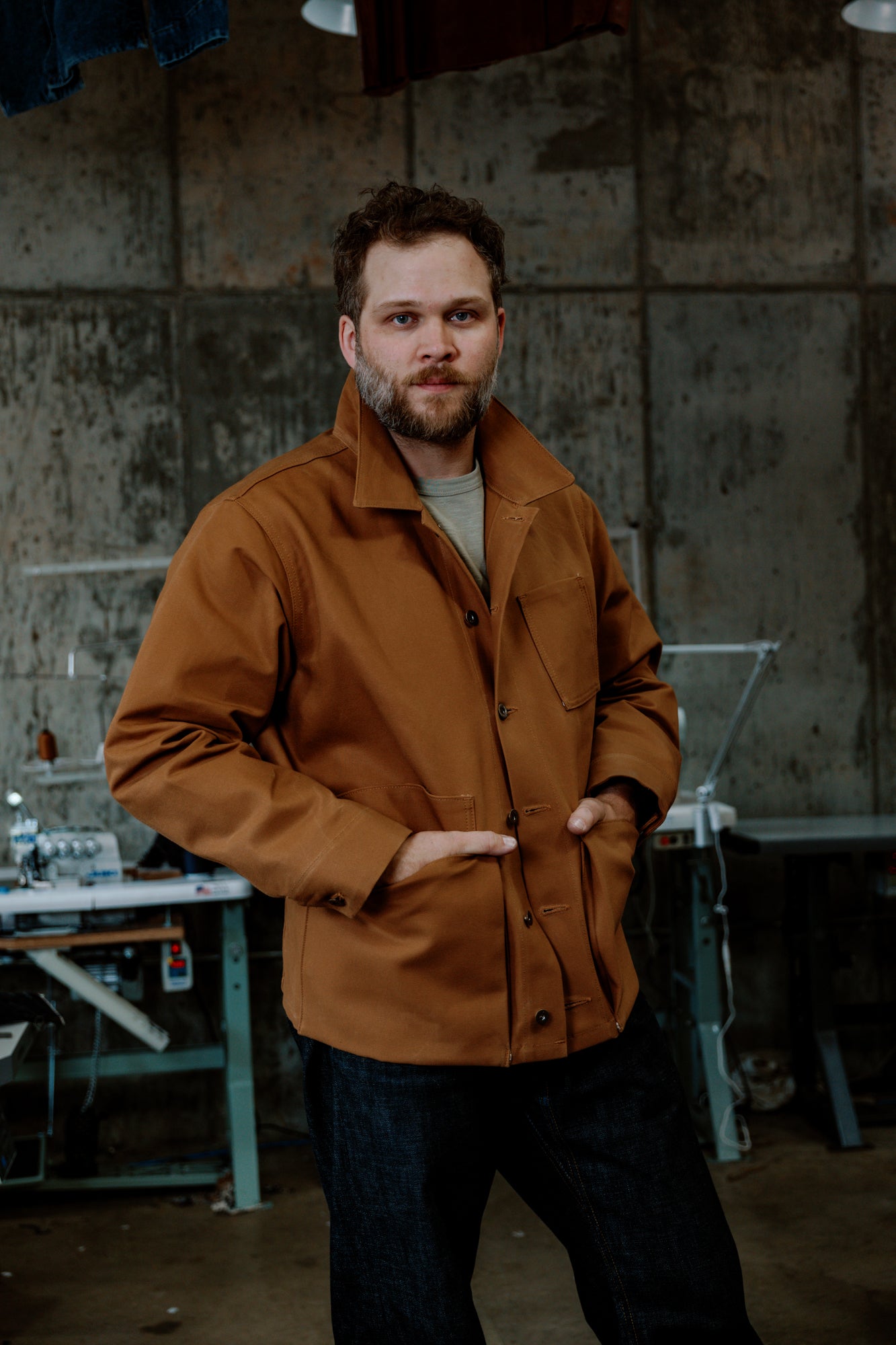 Amos Chore Coat - 13oz Brown Duck Cloth