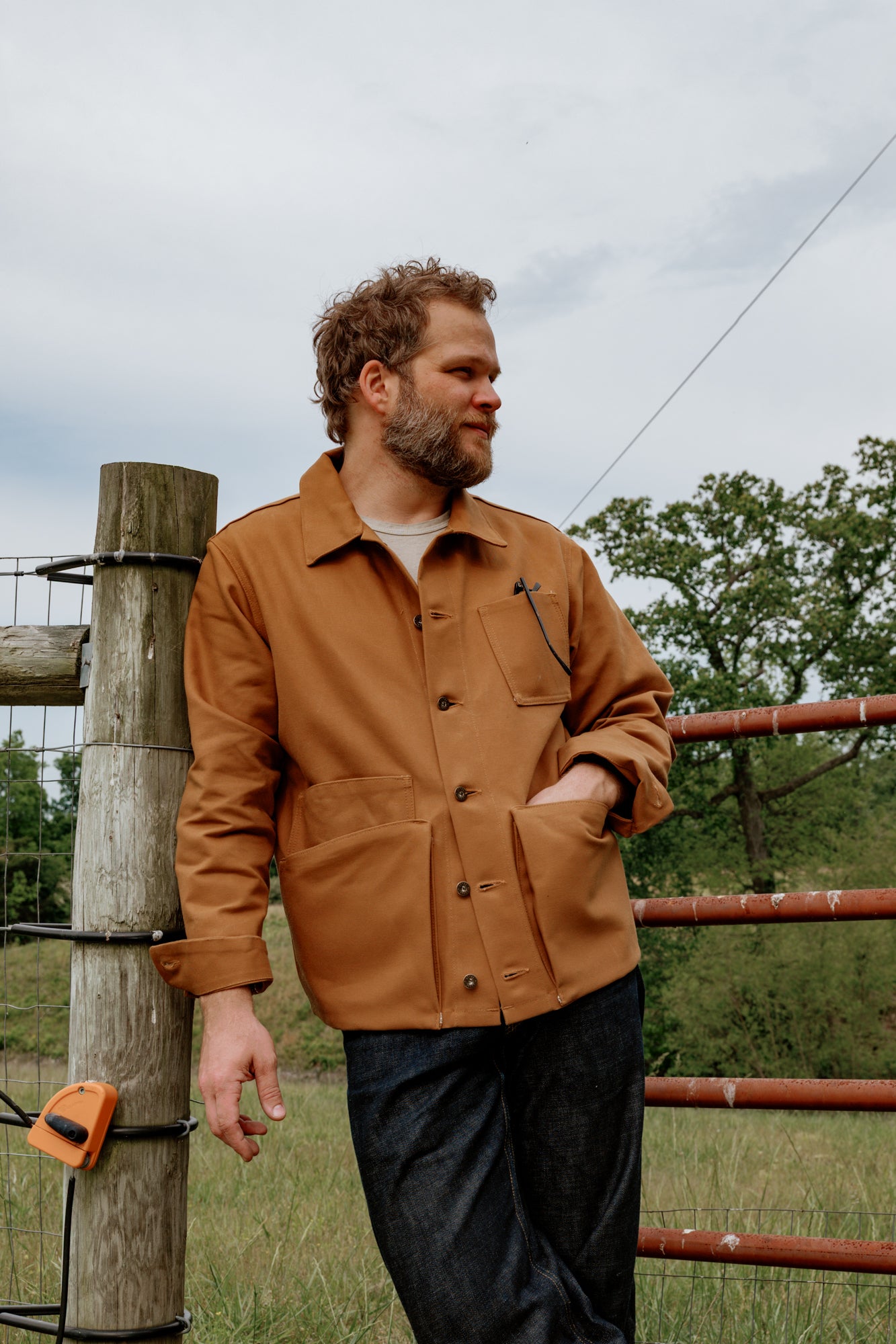 Amos Chore Coat - 13oz Brown Duck Cloth