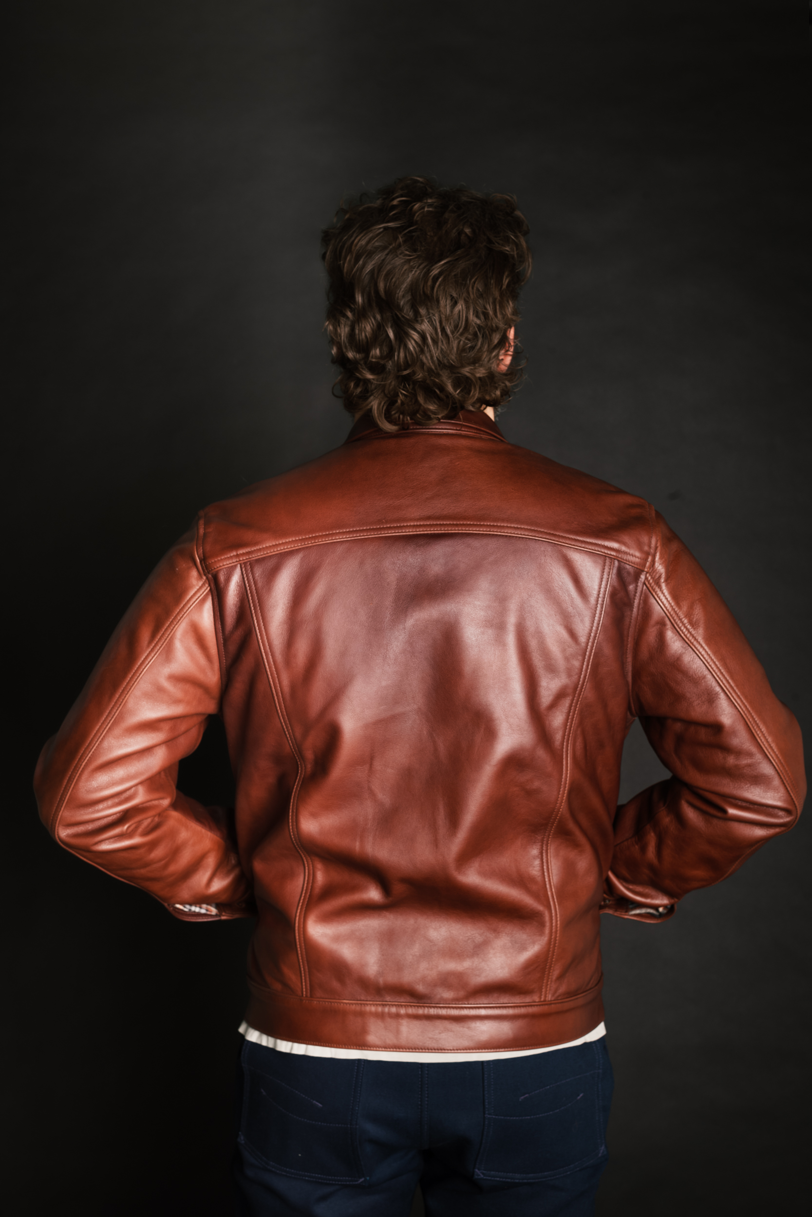 Wayman Jacket - Brown Italian Calfskin Leather