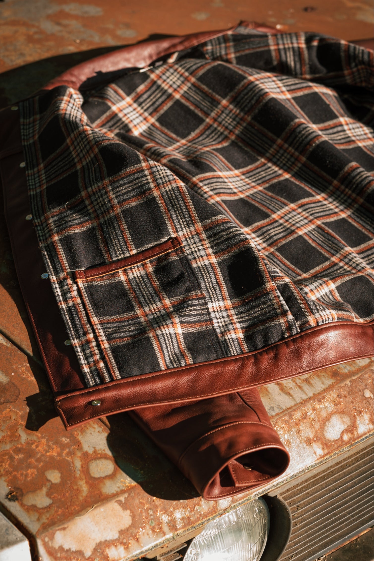 Wayman Jacket - Brown Italian Calfskin Leather