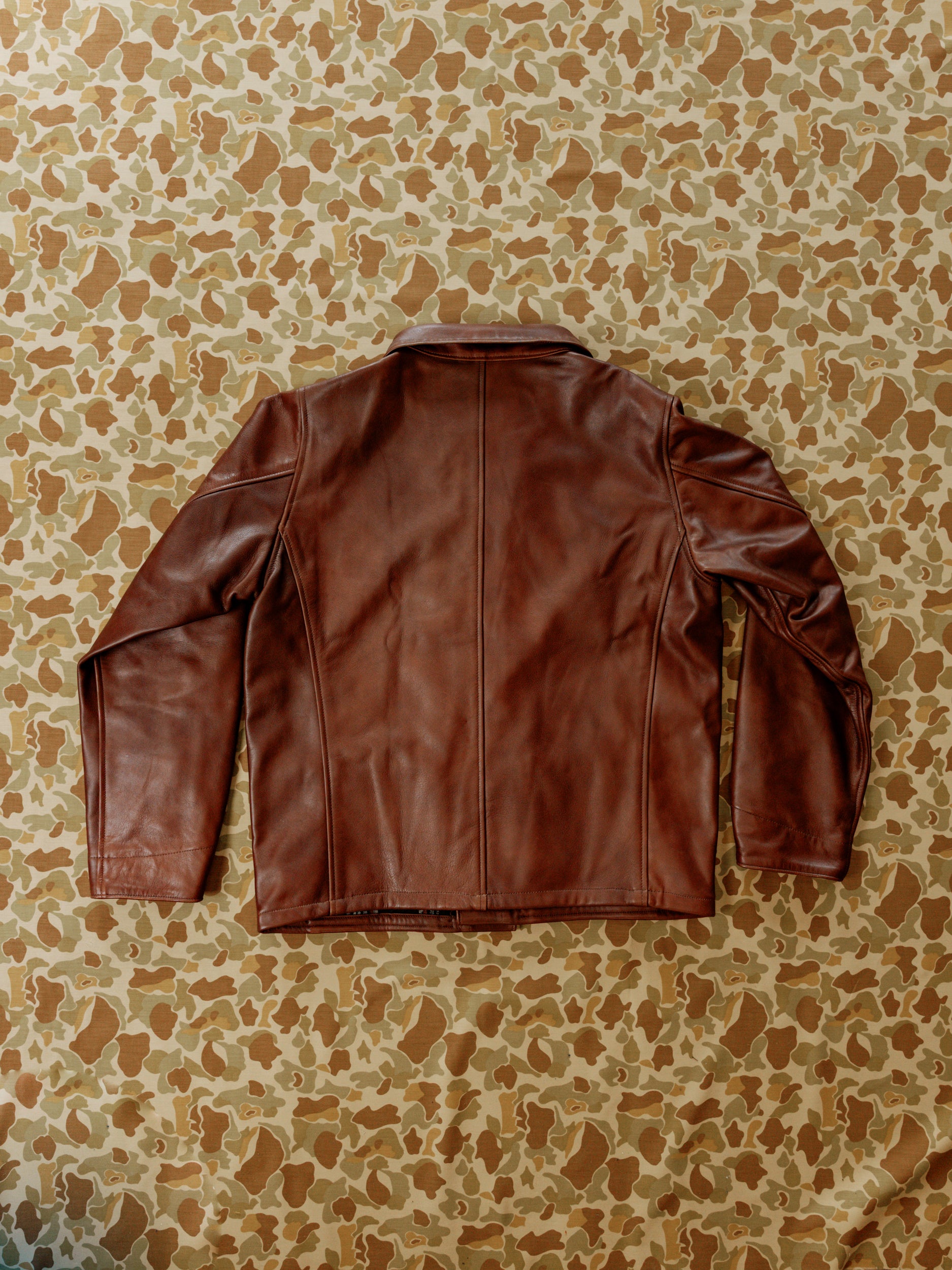 Amos Chore Coat - Brown Italian Calfskin - Large