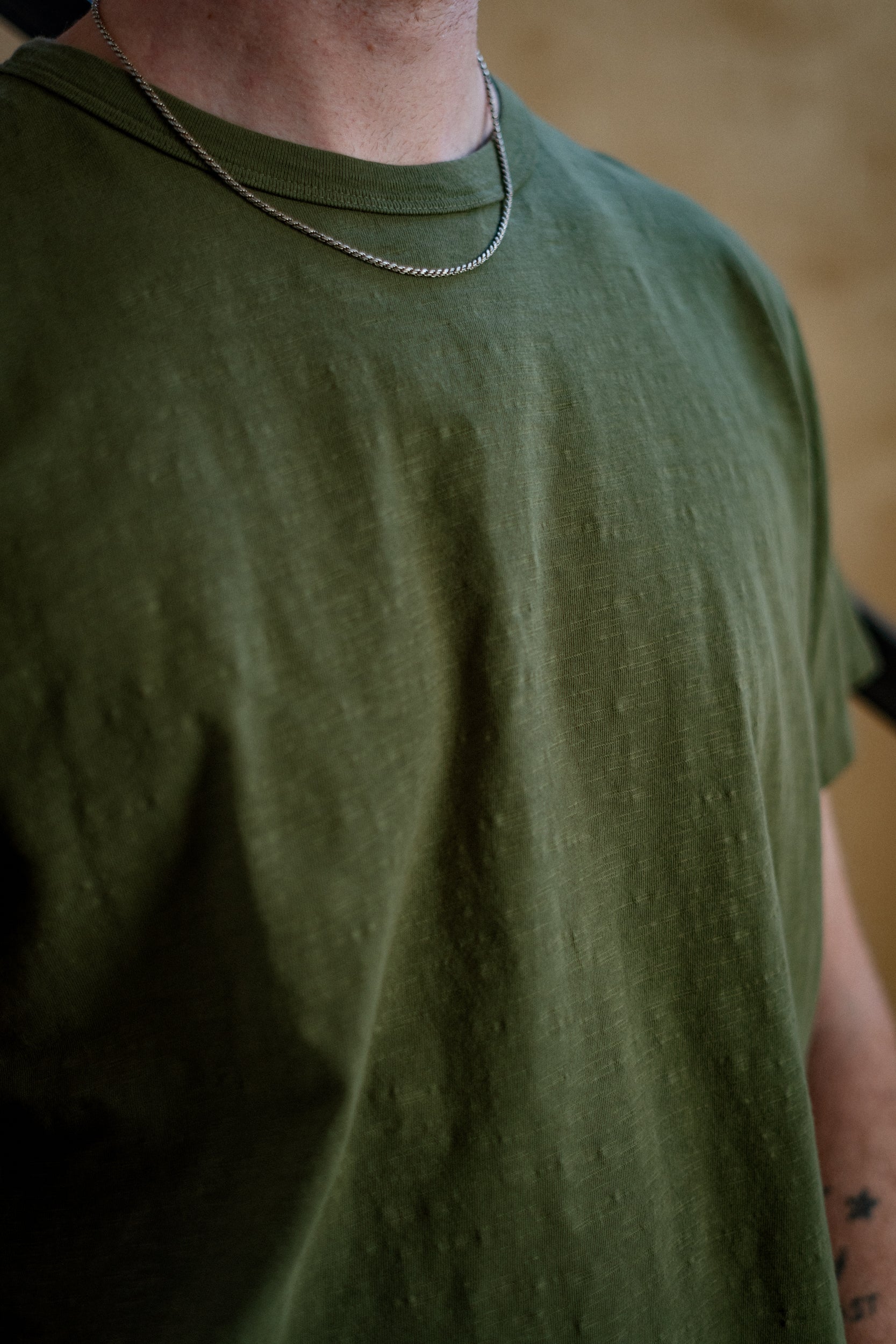 Classic Tee - Army Green Slub