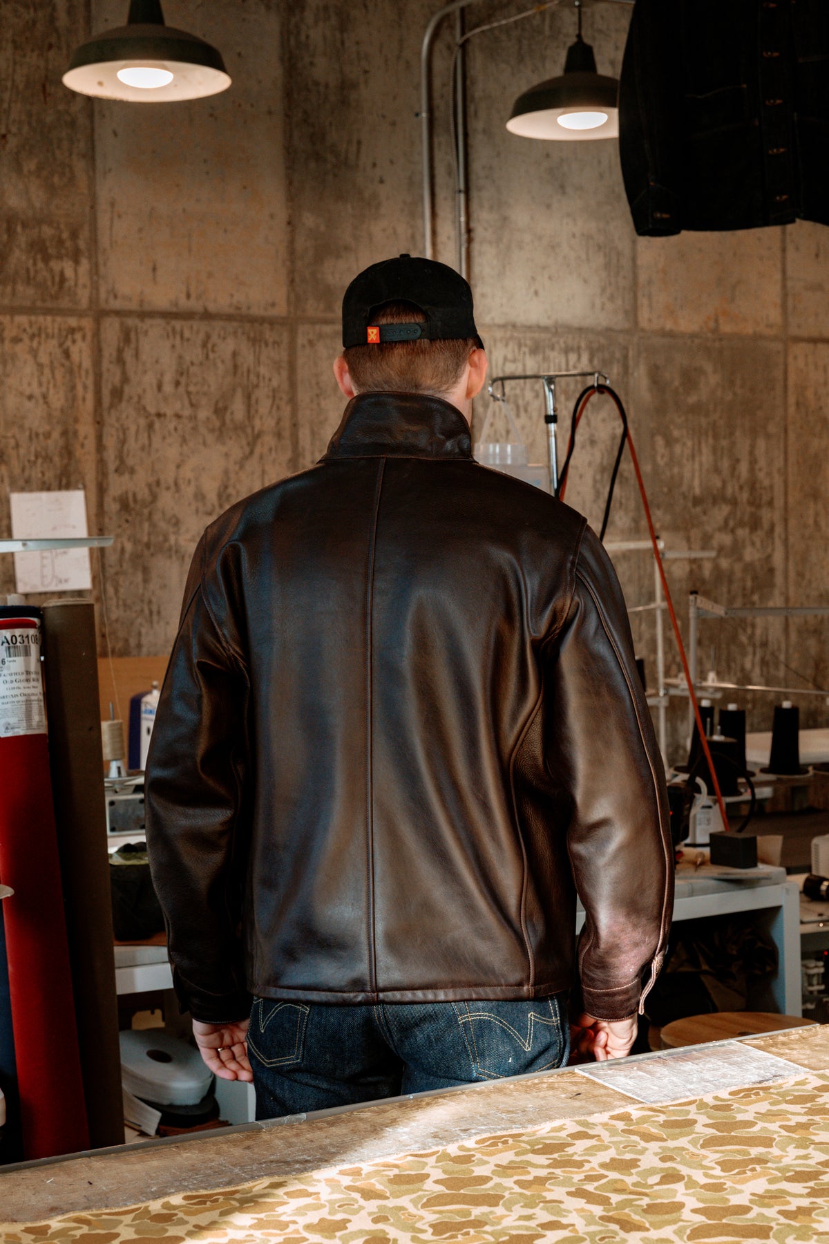 Amos Chore Coat - Espresso Pinnacle Horween Horsehide