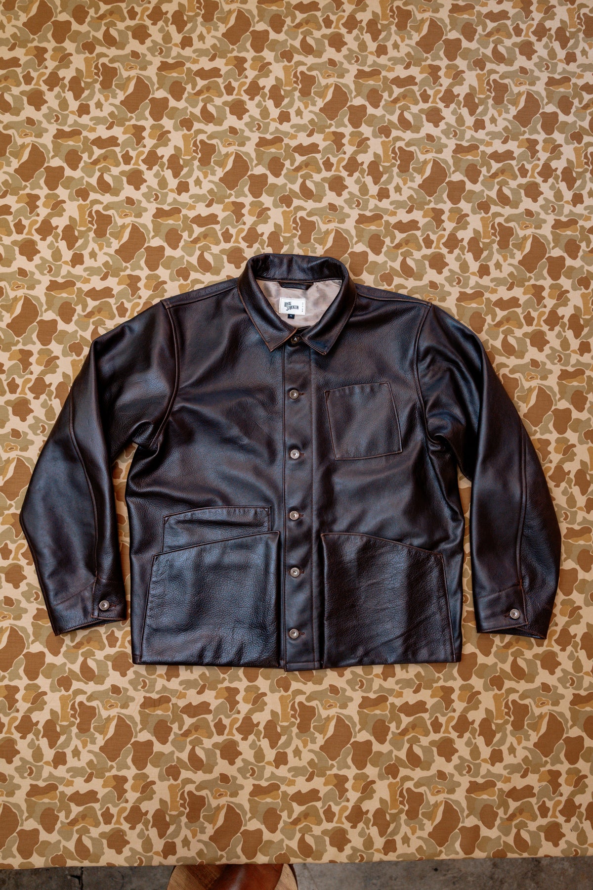 Amos Chore Coat - Espresso Pinnacle Horween Horsehide