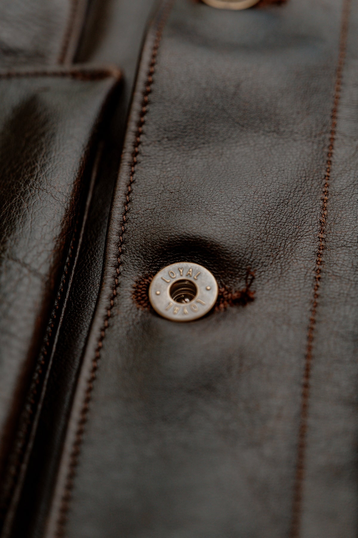 Amos Chore Coat - Espresso Pinnacle Horween Horsehide