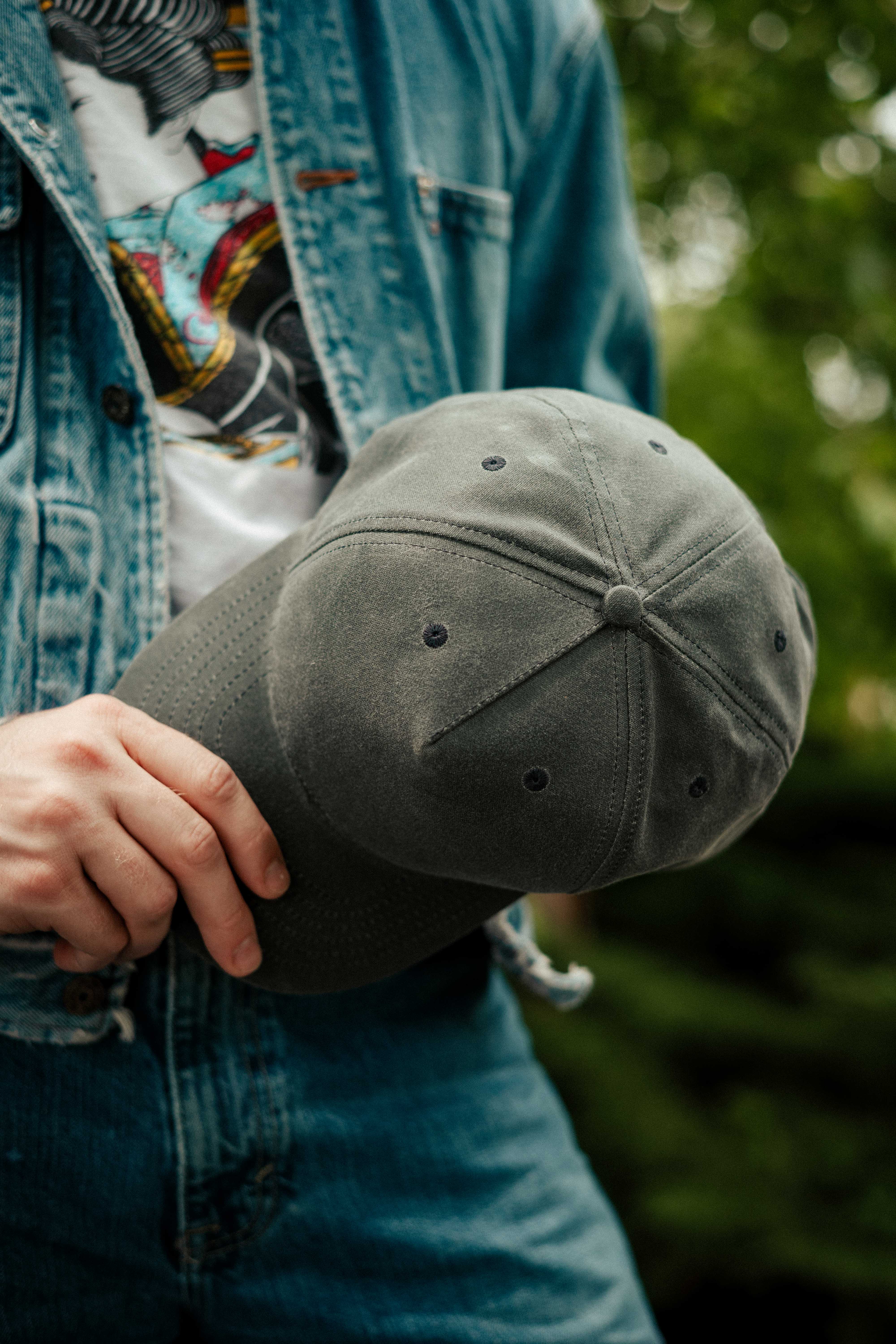 Waxed Canvas Cap - Grey