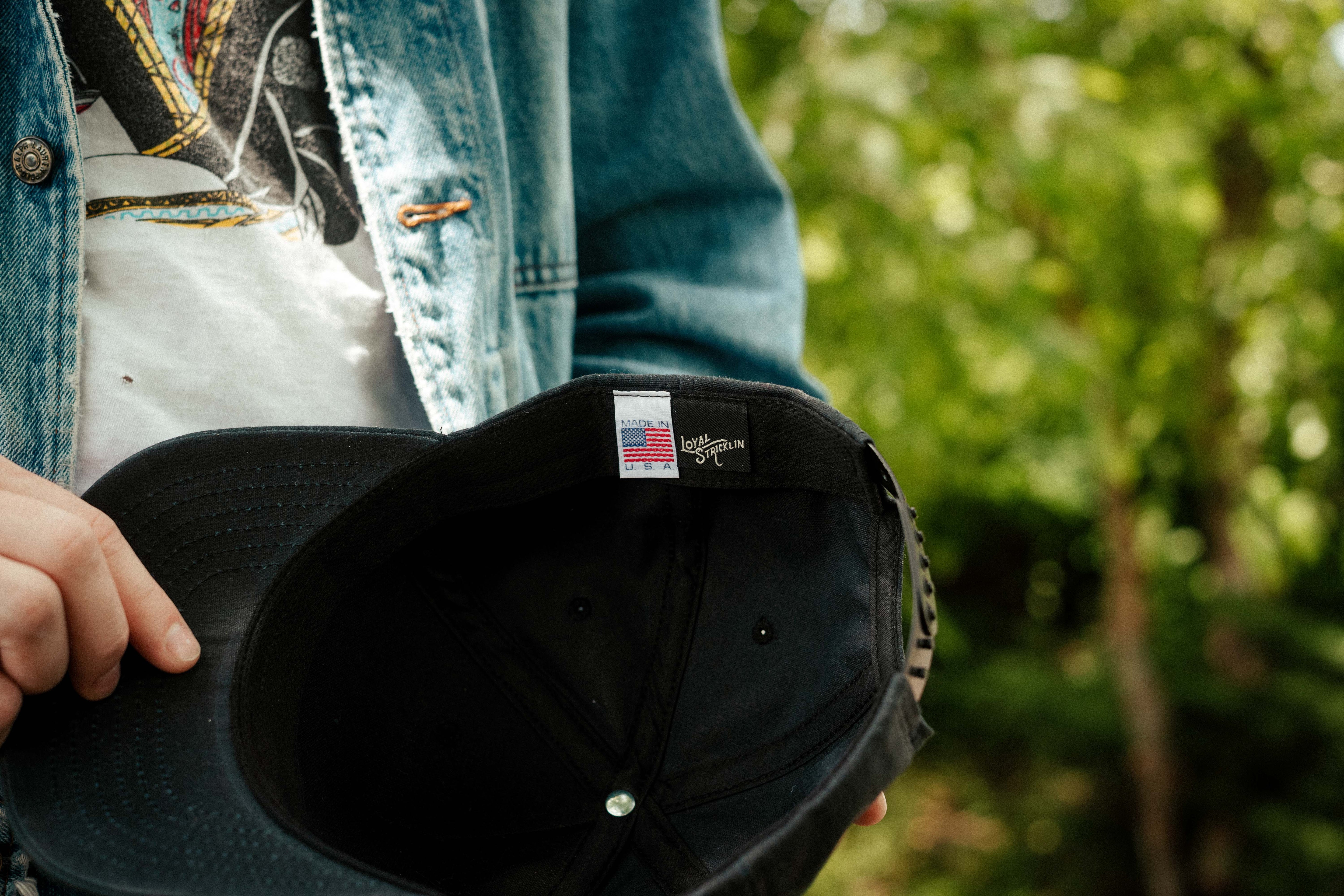 Waxed Canvas Cap - Black