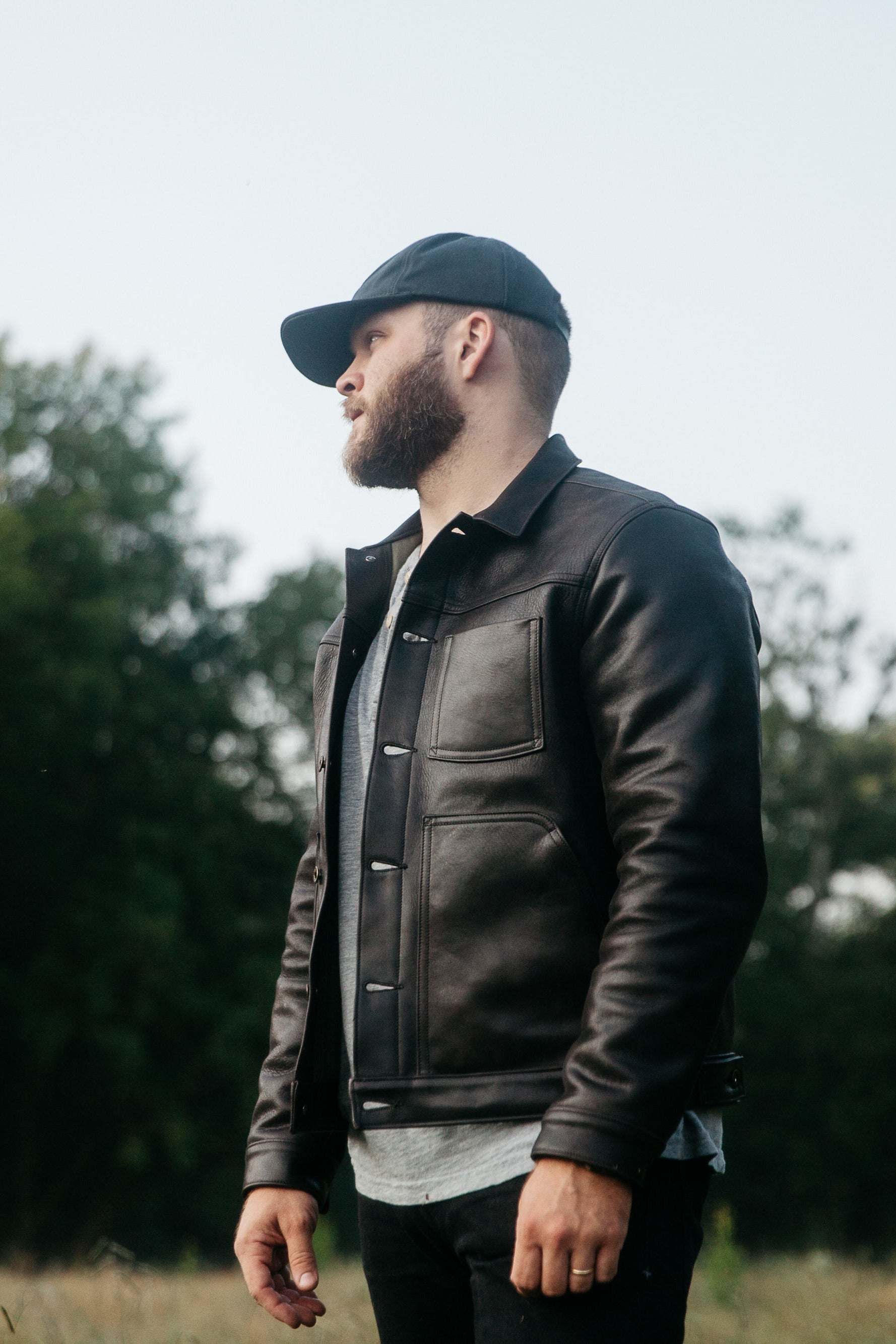 Wayman Jacket - Black Chromexcel Horsehide