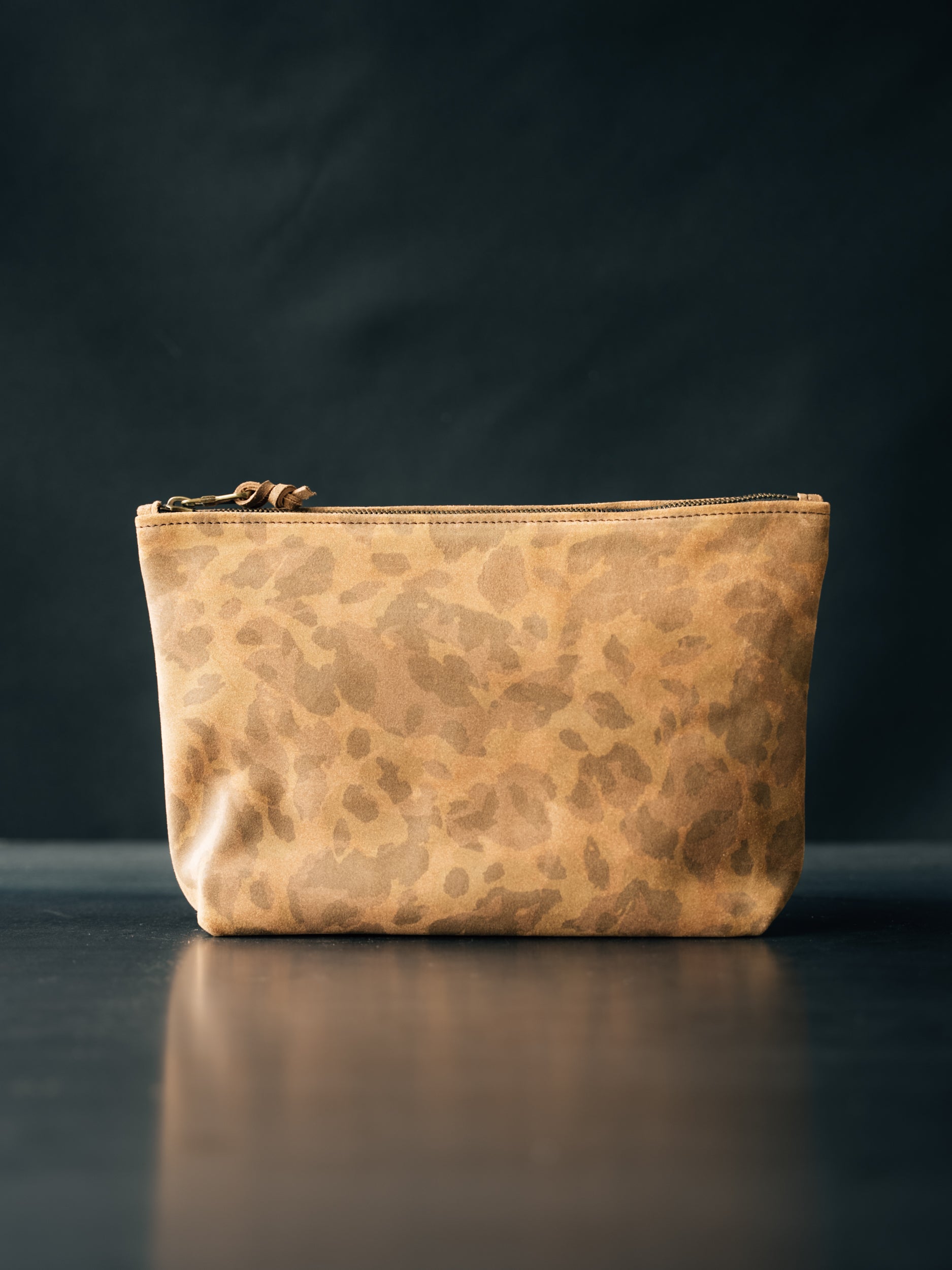 Dylan Zip Pouch - MEDIUM - Caravaggio Suede Camo - overstock