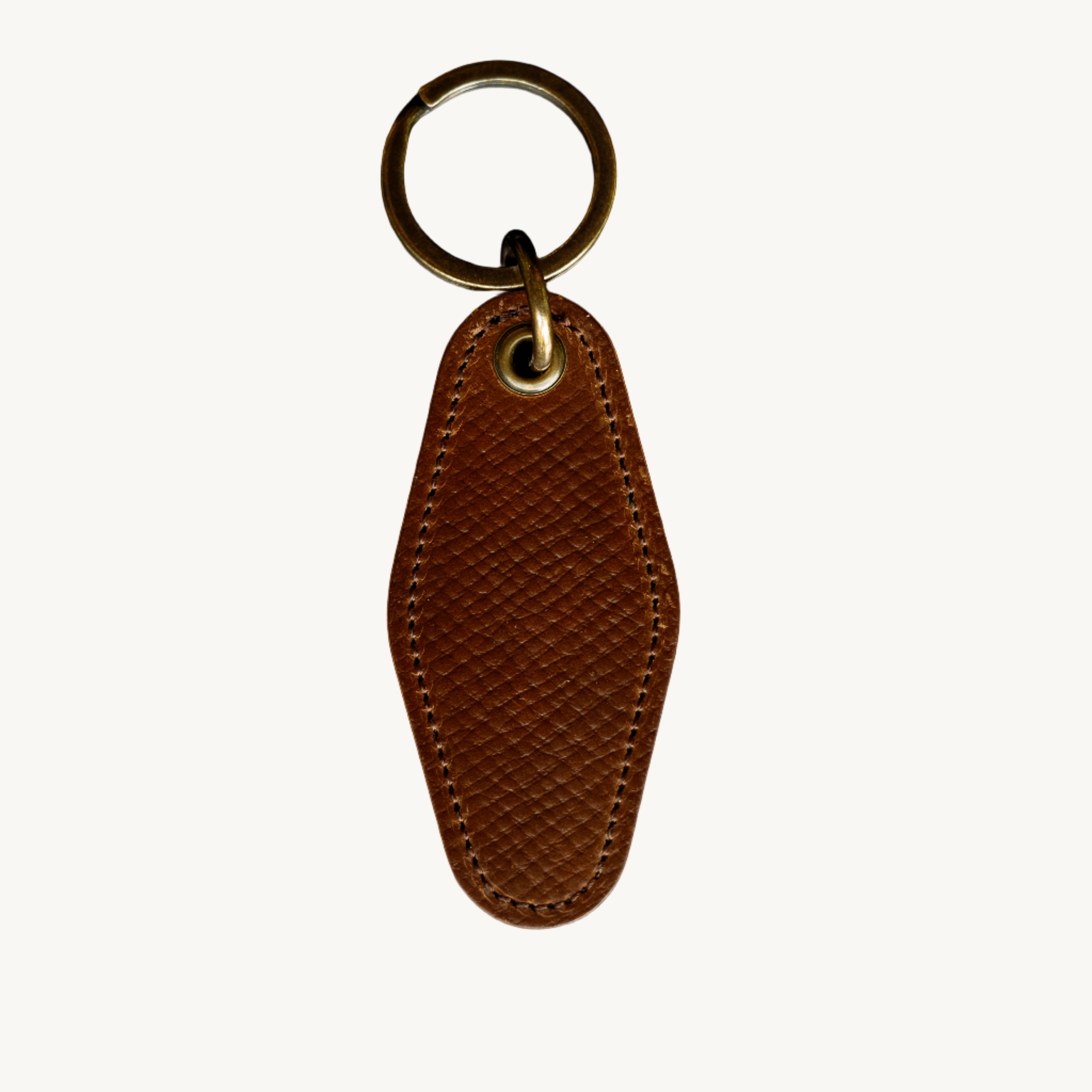 Motel Key Ring - Armagnac Hatchgrain Shell Cordovan