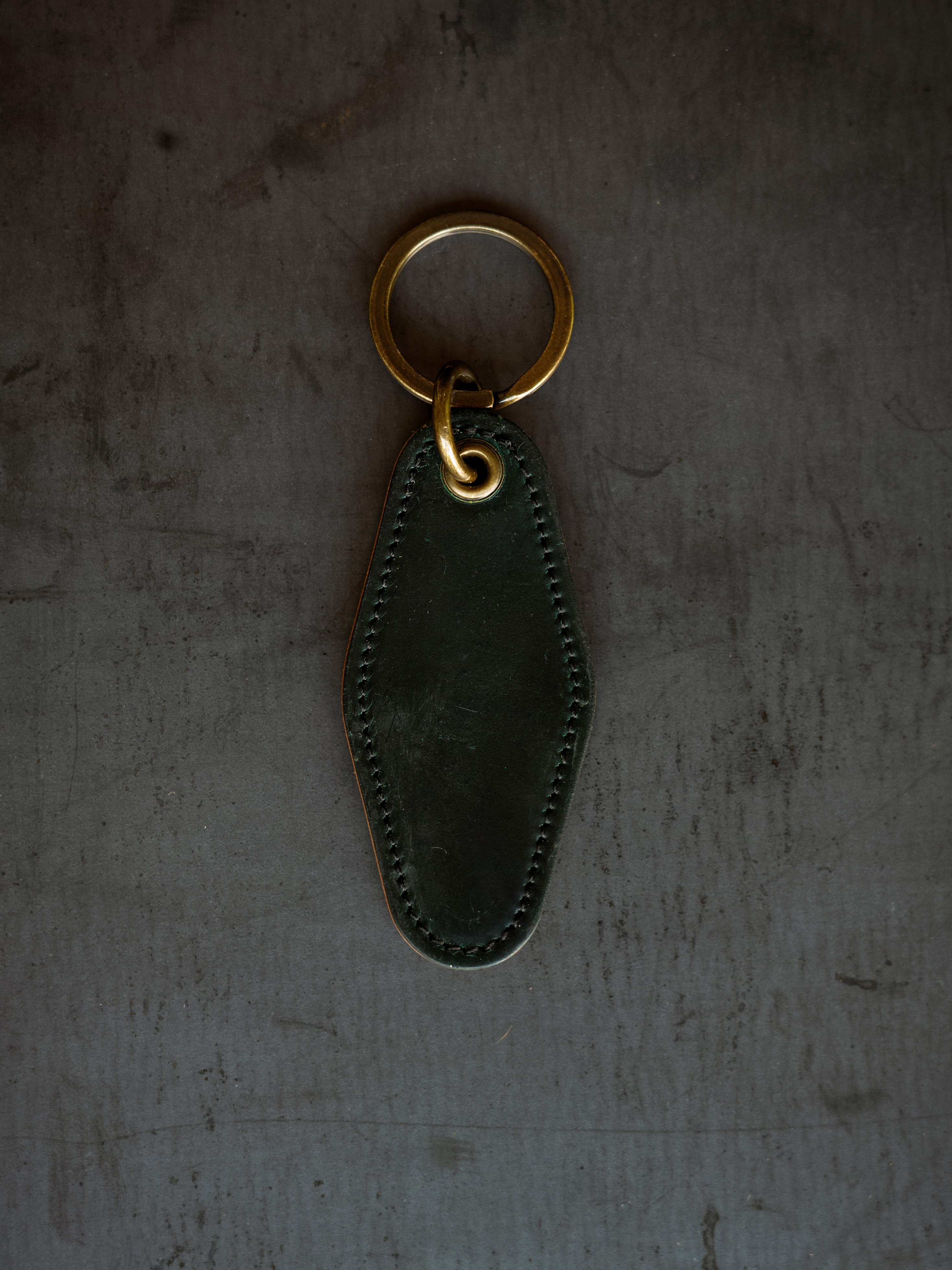 Motel Key Ring - Green Horween Shell Cordovan