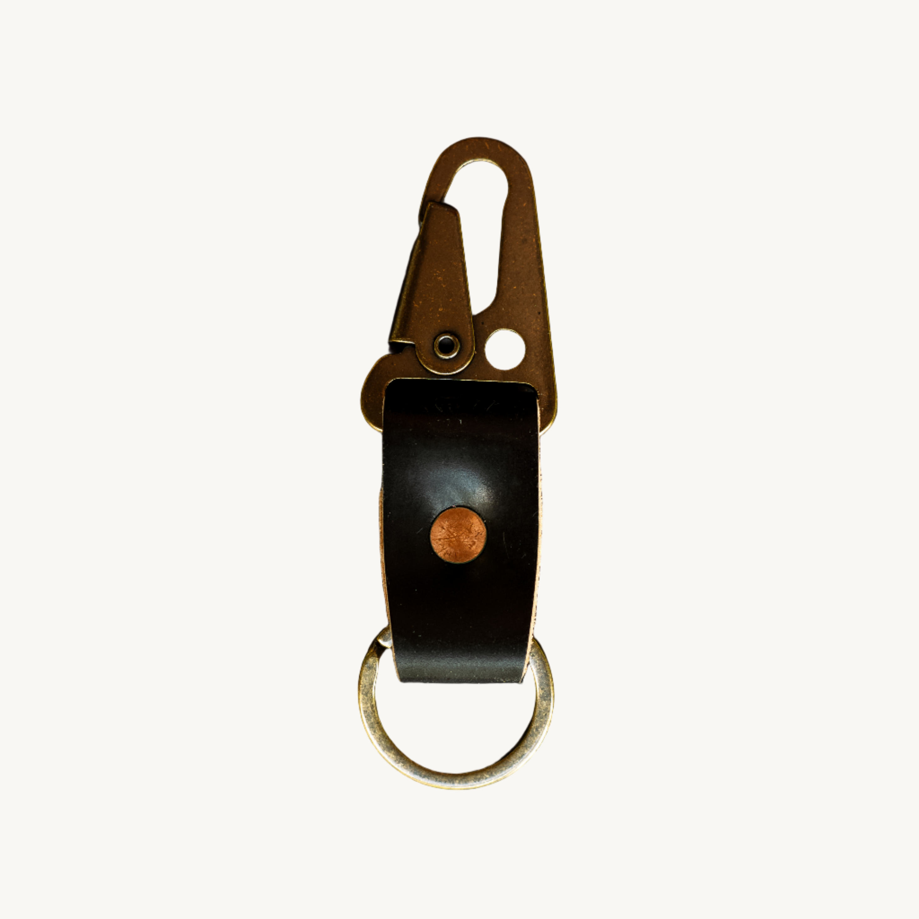 Key Clip - Black Horween Shell Cordovan