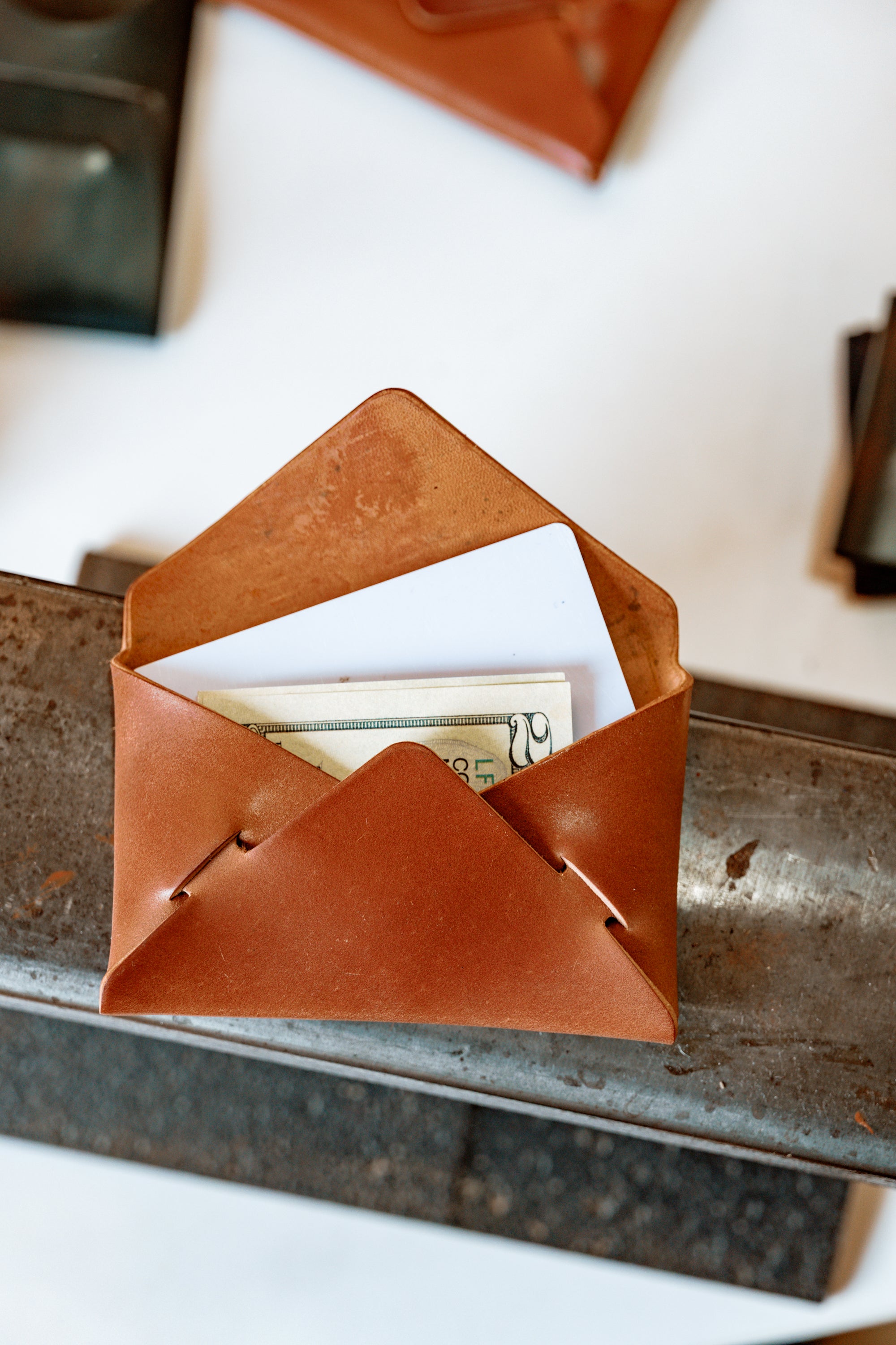 Envelope Wallet - Horween Natural Shell Cordovan