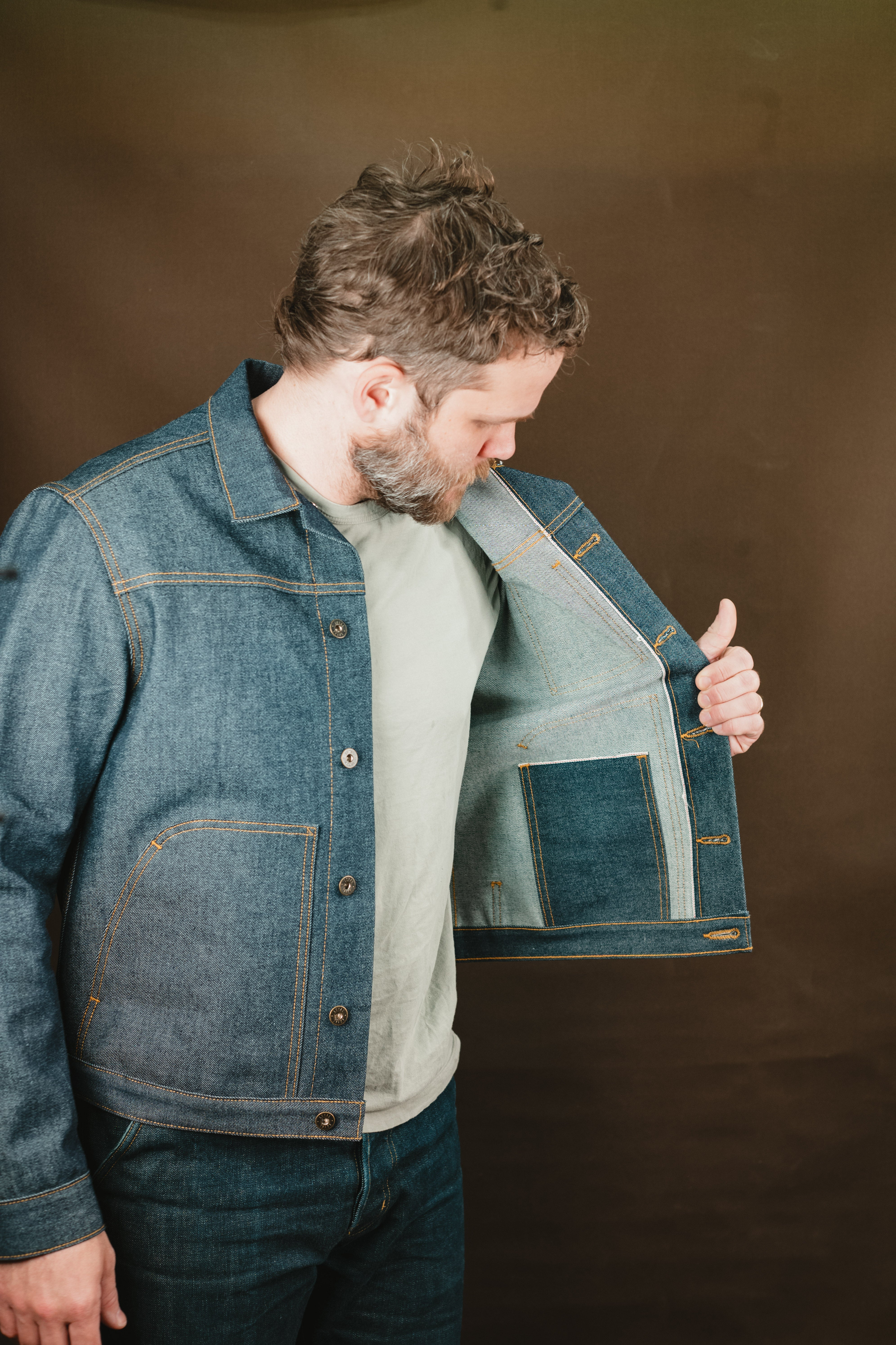 Wayman Jacket - Vidalia Indigo Selvedge Denim - 3XL