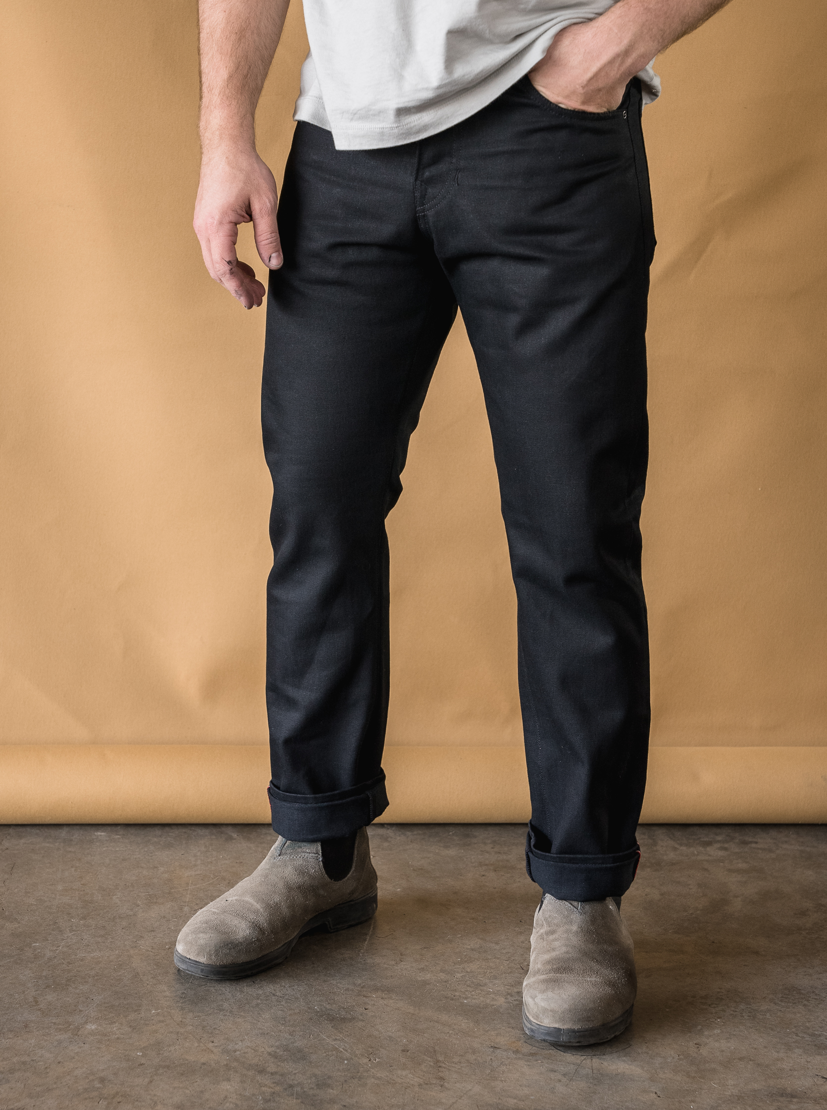 SLM - 14oz Vidalia Mills Double Black Selvedge - Slim Fit
