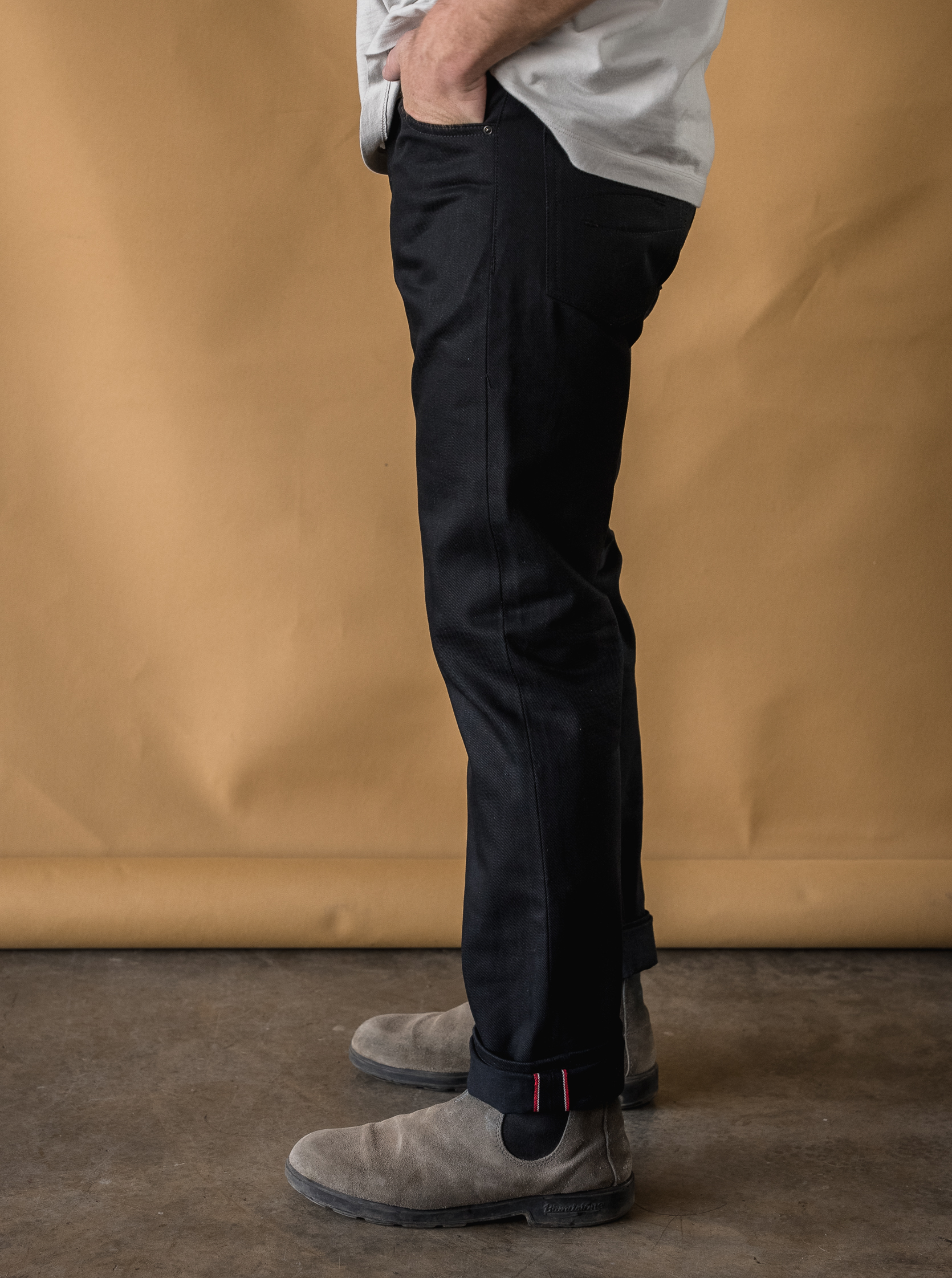 SLM - 14oz Vidalia Mills Double Black Selvedge - Slim Fit