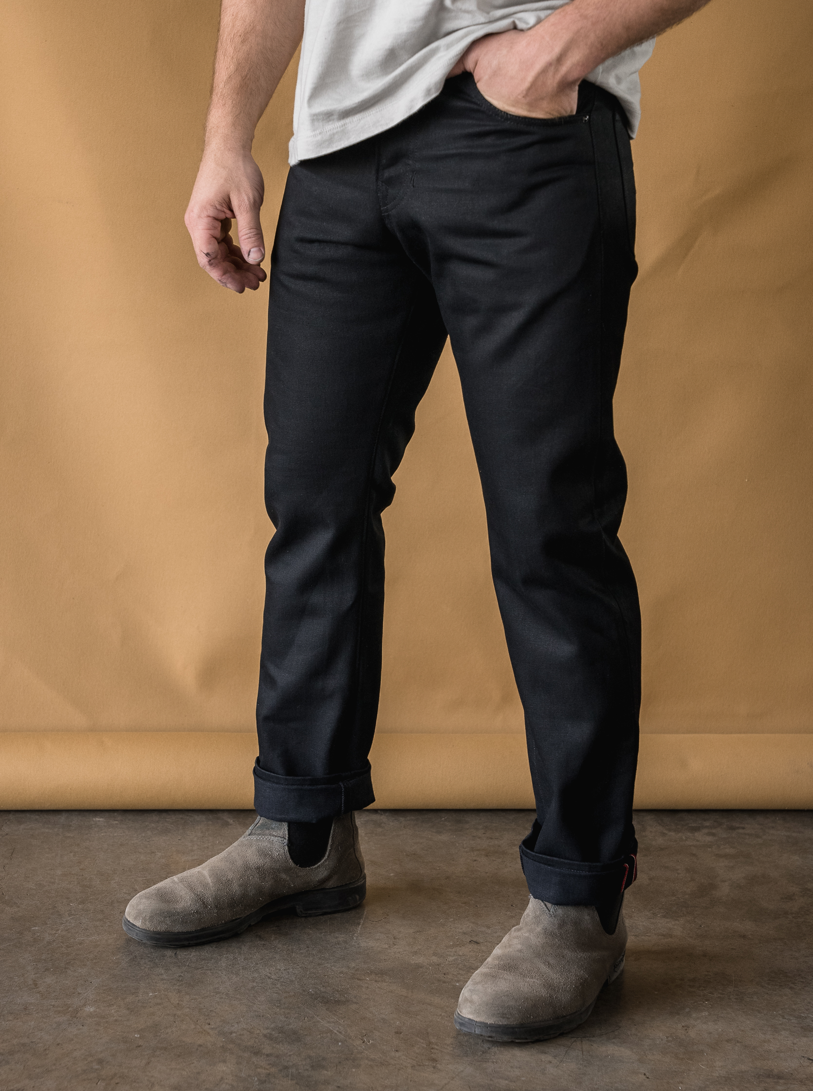 SLM - 14oz Vidalia Mills Double Black Selvedge - Slim Fit