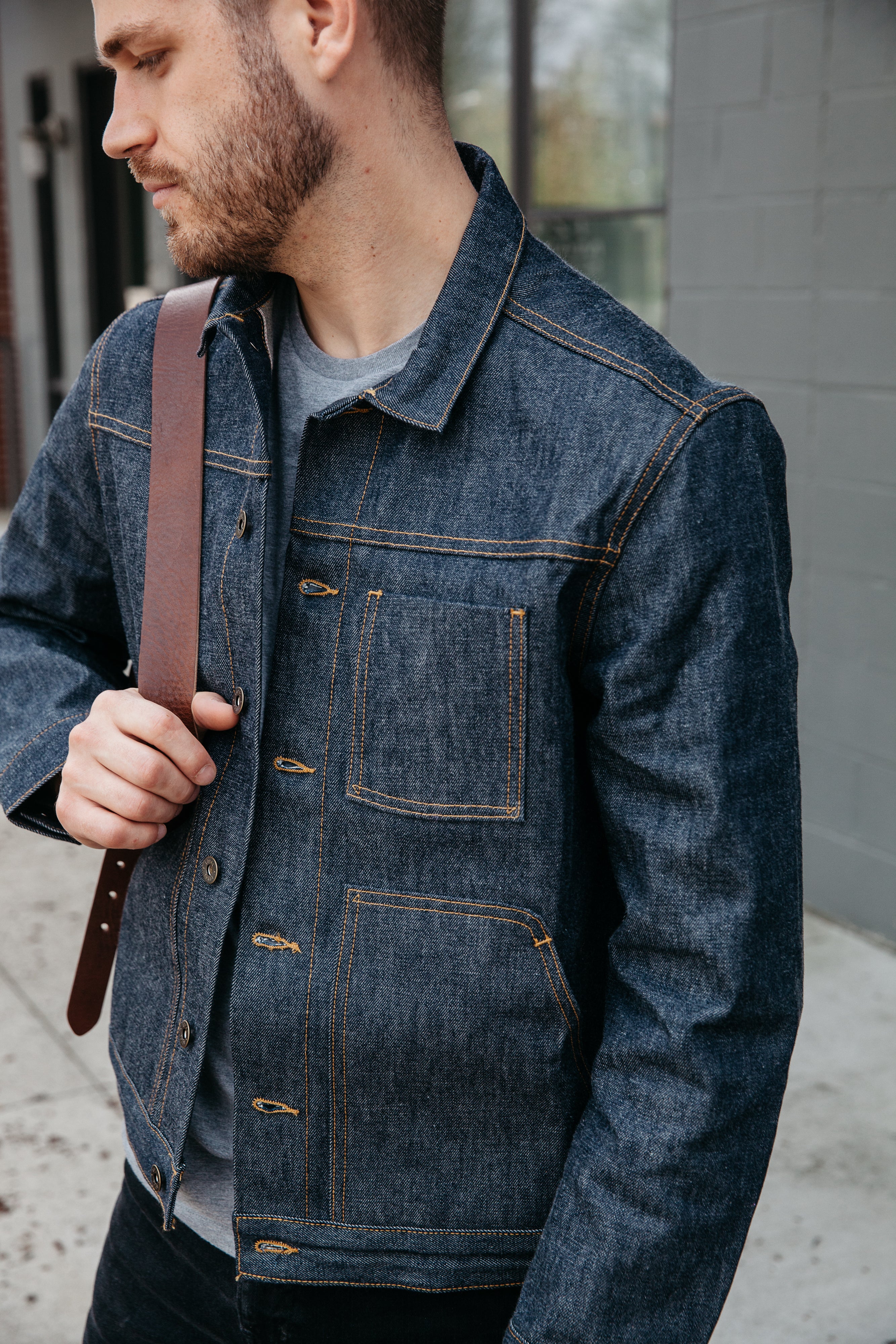 Wayman Jacket - Vidalia Indigo Selvedge Denim - 3XL
