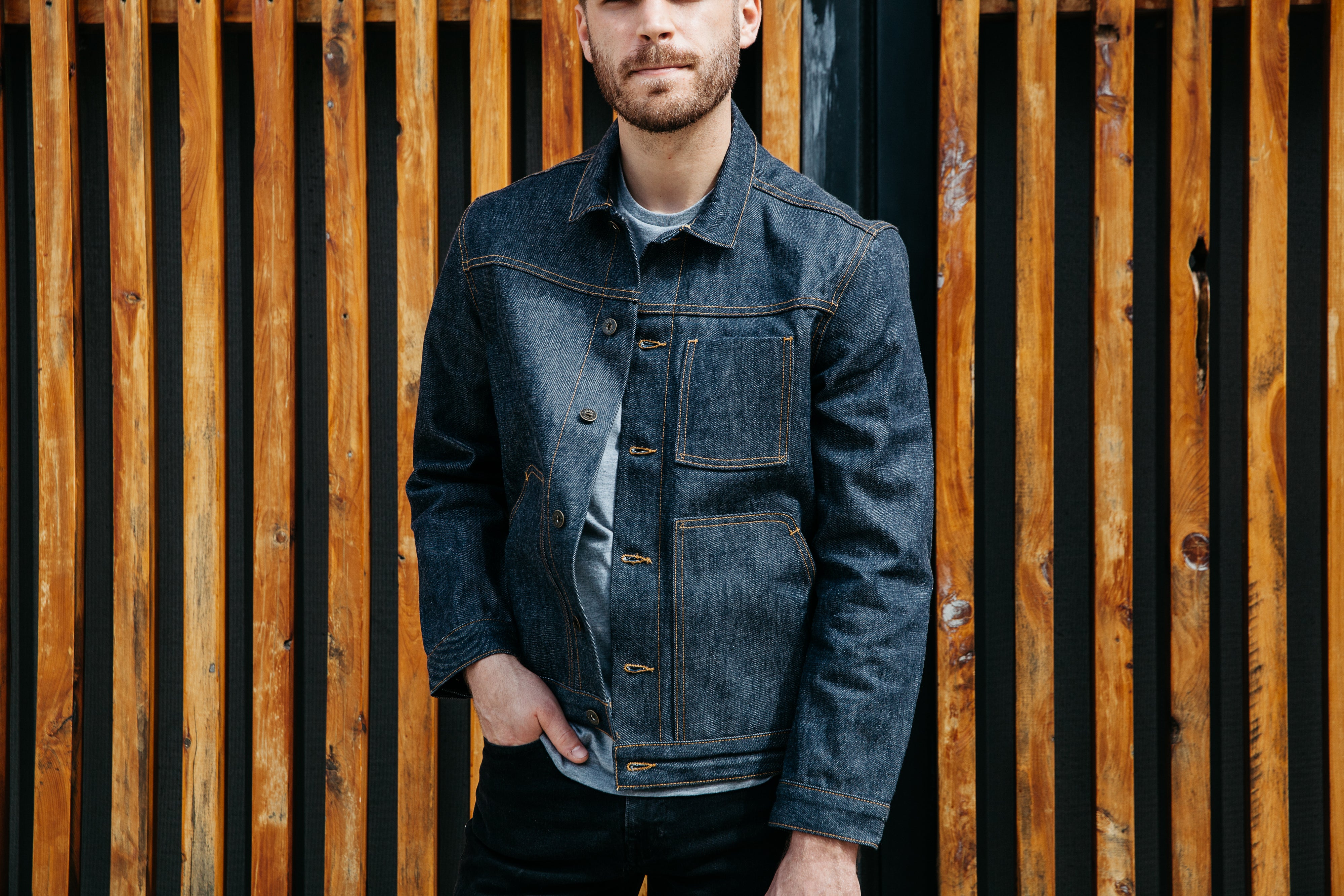 Wayman Jacket - Vidalia Indigo Selvedge Denim - 3XL