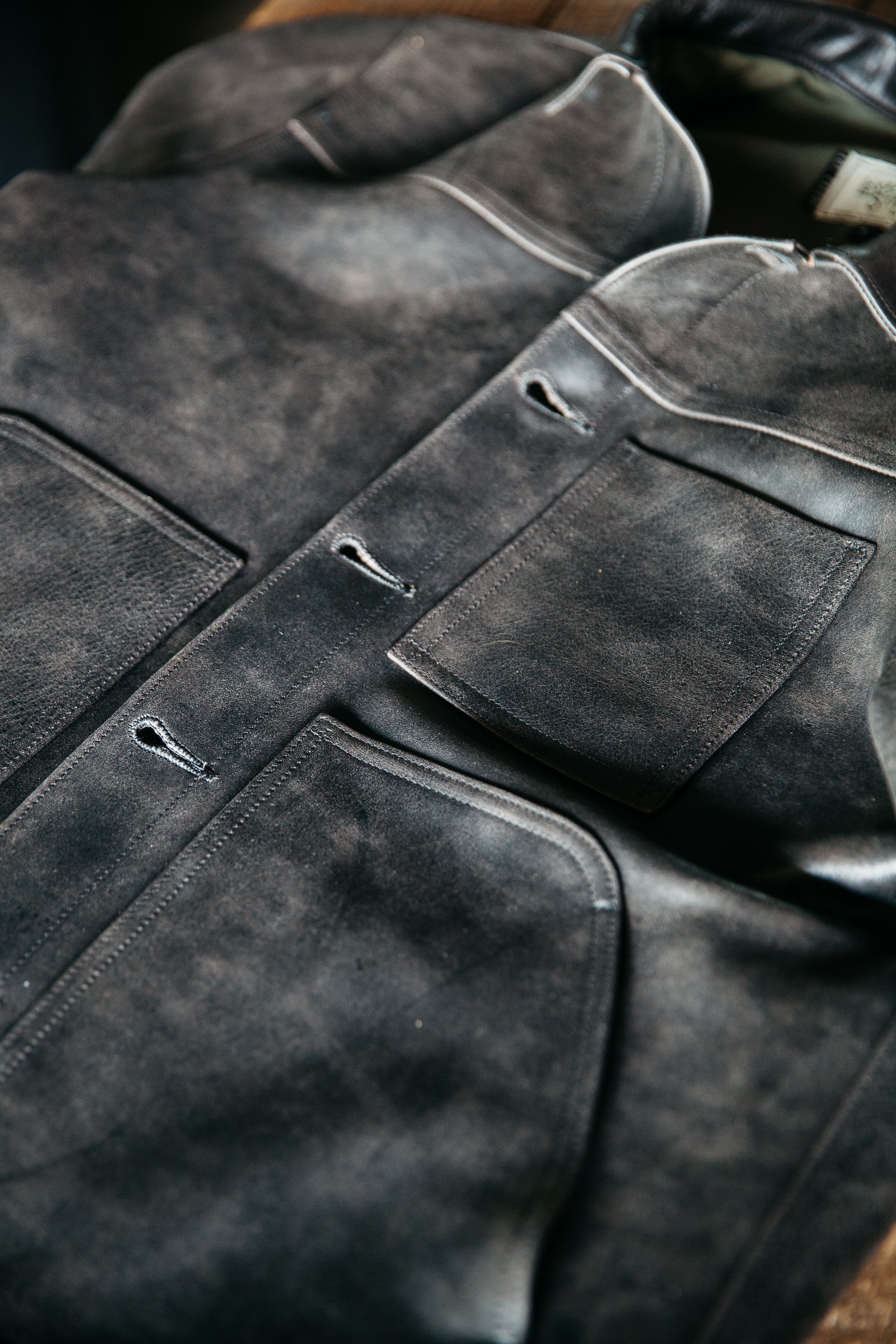 Wayman Jacket - Black Chromexcel Horsehide