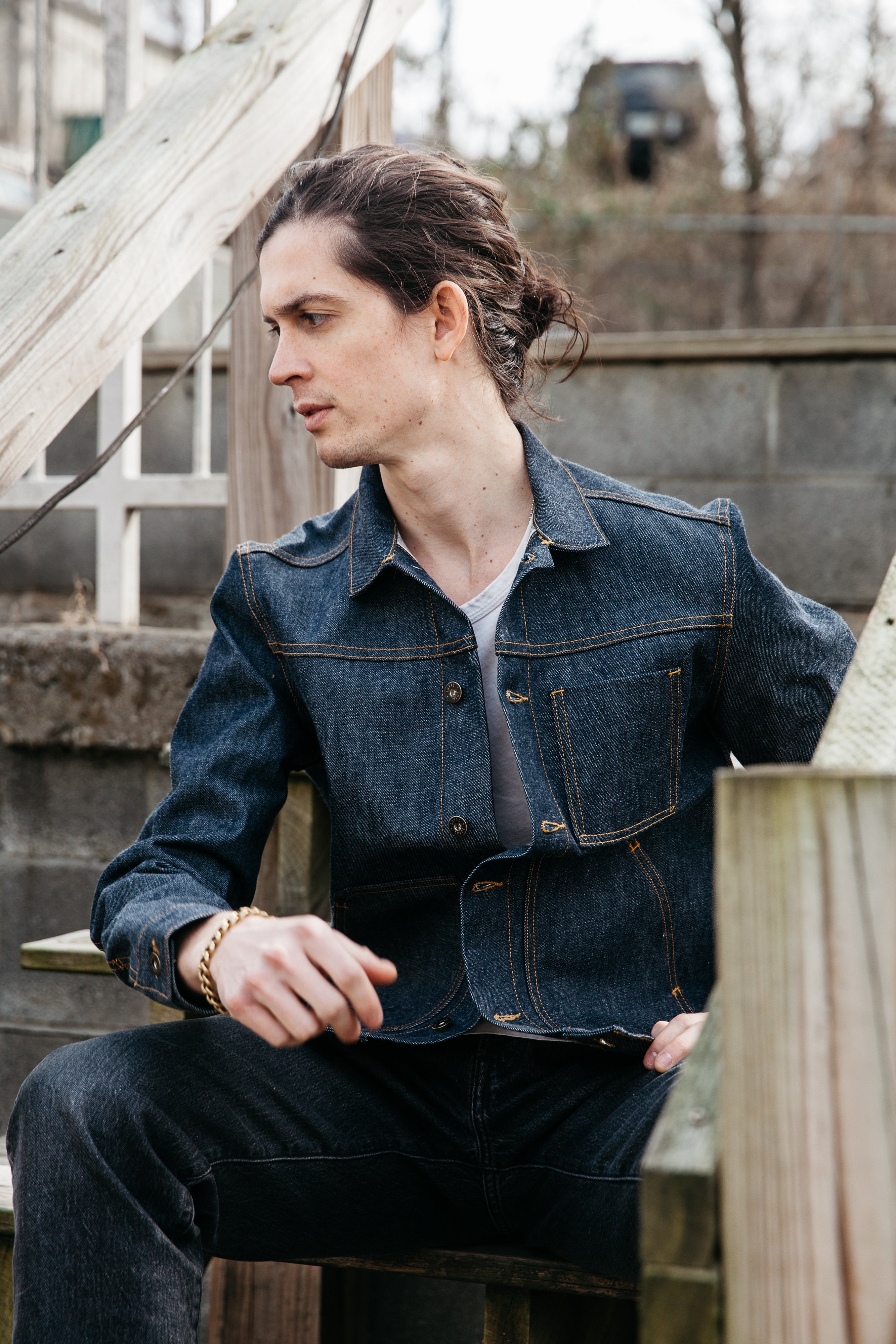 Wayman Jacket - Vidalia Indigo Selvedge Denim - 3XL
