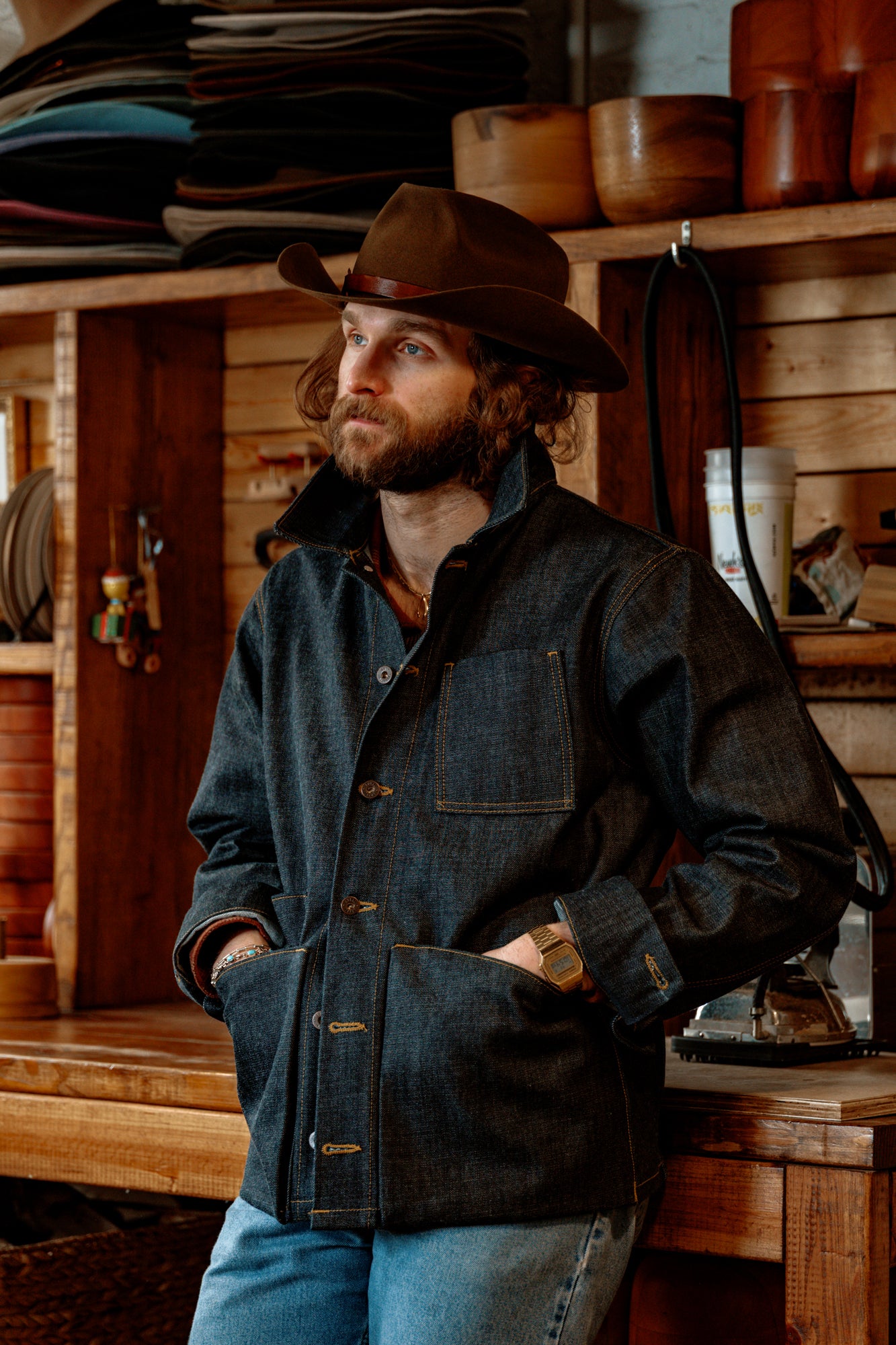 Amos Chore Coat - 15oz Japanese Denim