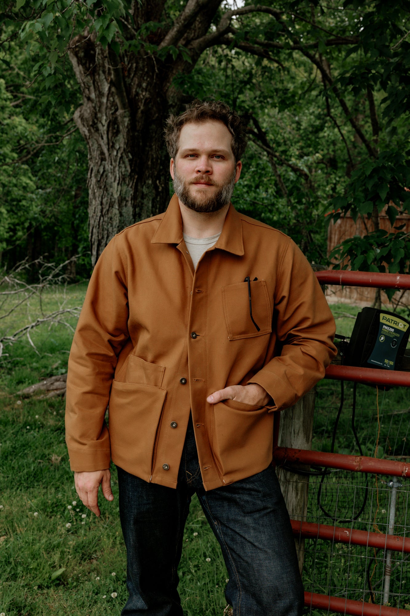 Amos Chore Coat - 13oz Brown Duck Cloth