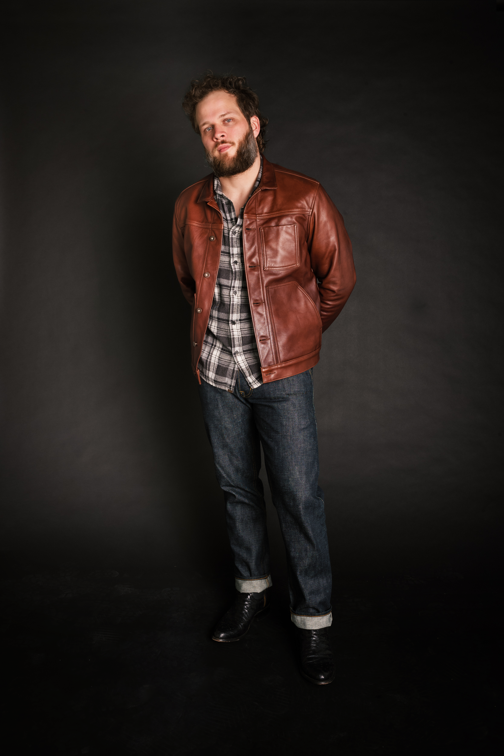 Wayman Jacket - Brown Italian Calfskin Leather