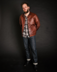 Wayman Jacket - Brown Italian Calfskin Leather