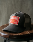 Trucker Hat - Dark Oak Waxed Canvas - Yellowhammer Logo