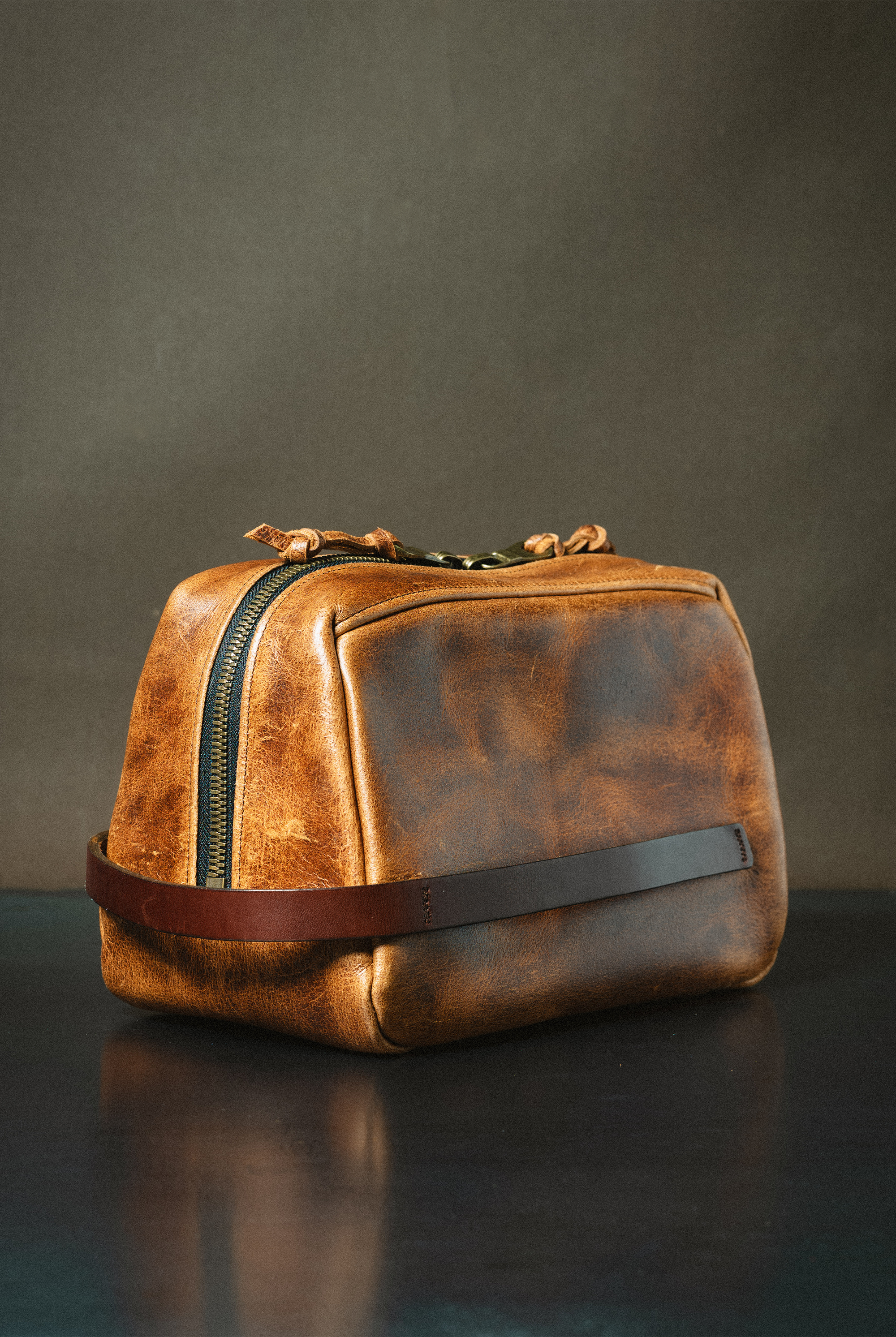 Dopp Kit -  CF Stead Waxed Flesh