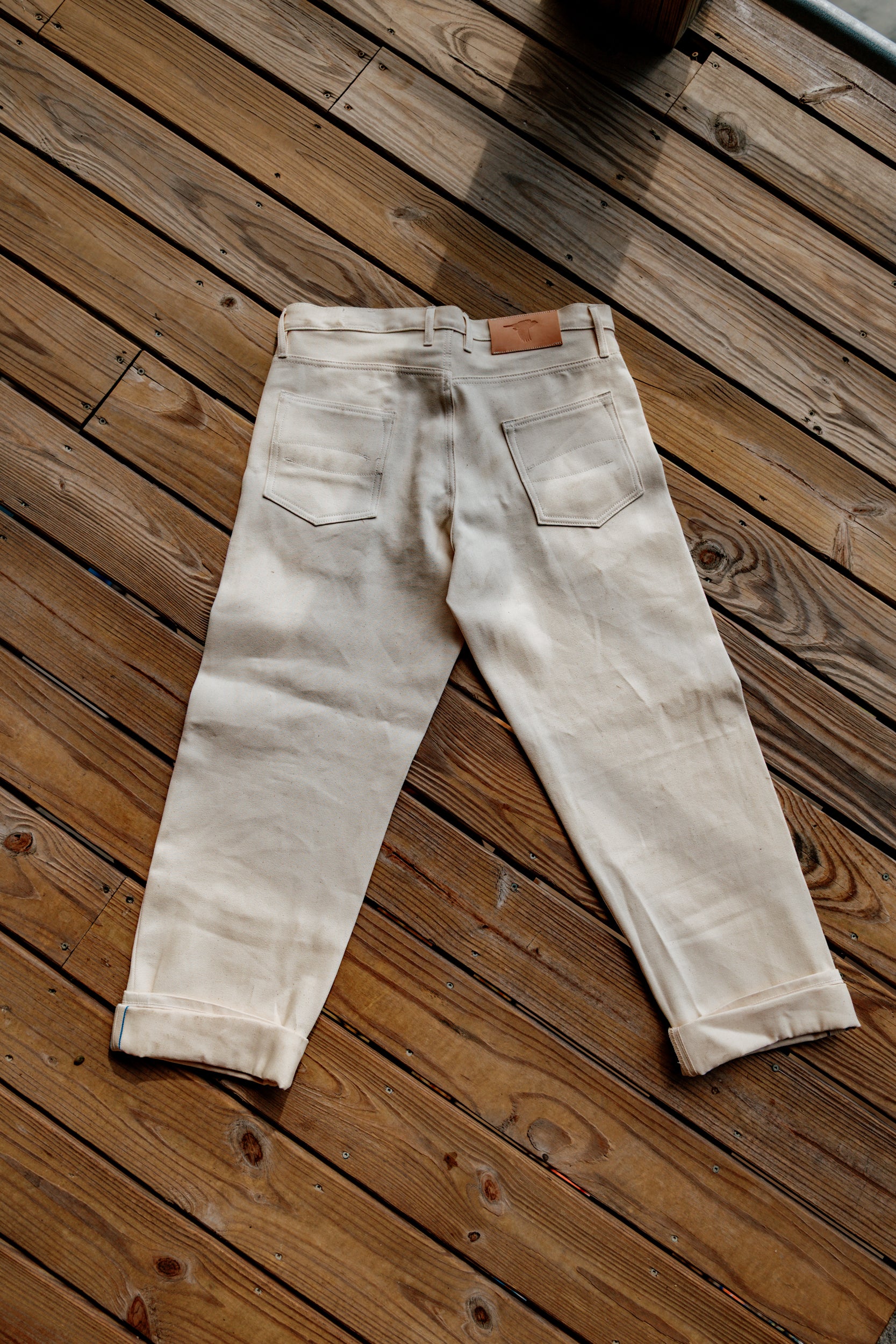 Holden Wide Leg- 11.25oz Ecru Selvedge - Cotton/Tencel