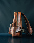 Field Pack Junior- Cognac Nemesis Leather - Late Jan 2025