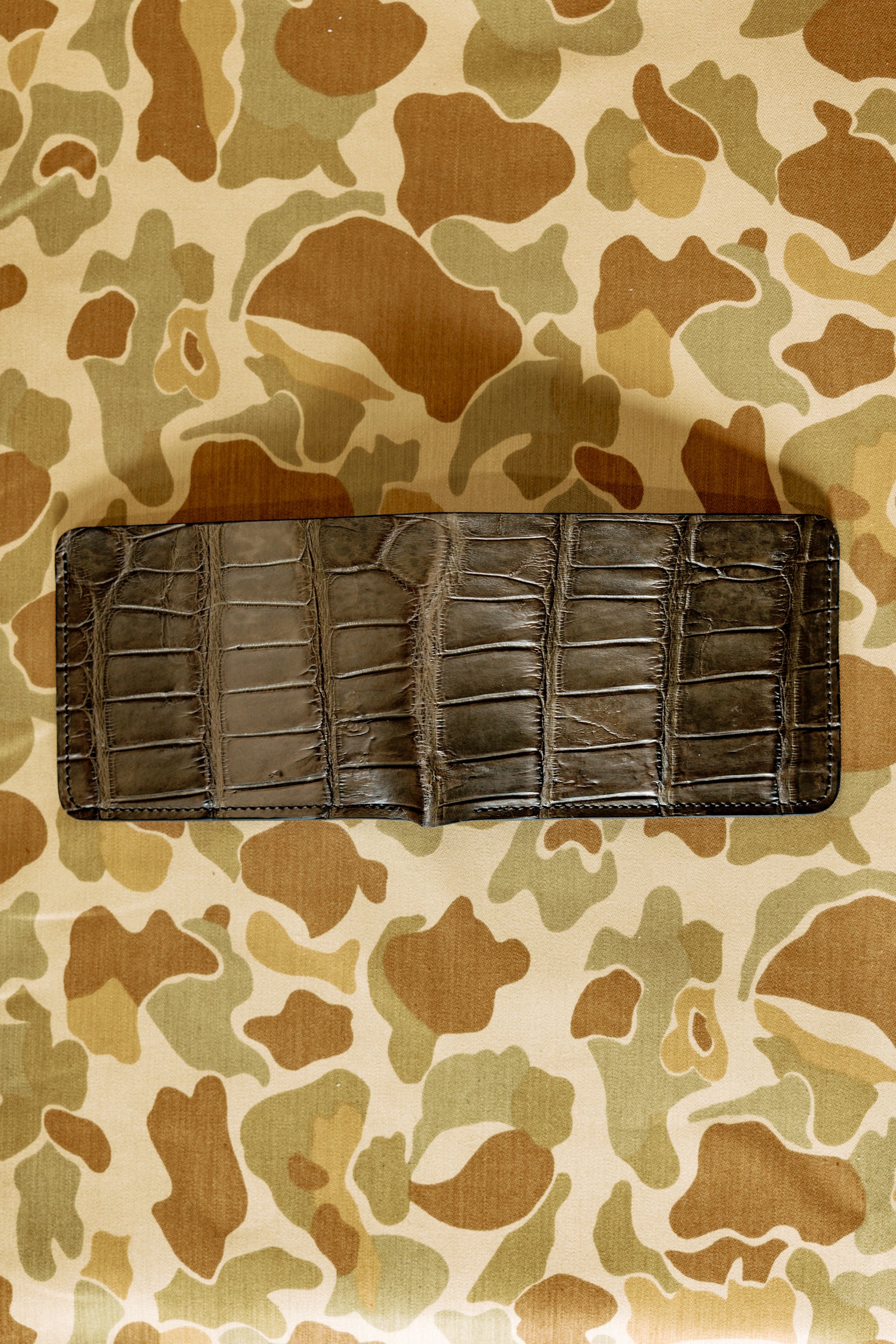 Klein Wallet - Loden Green Alligator / Kangaroo interior - Tail