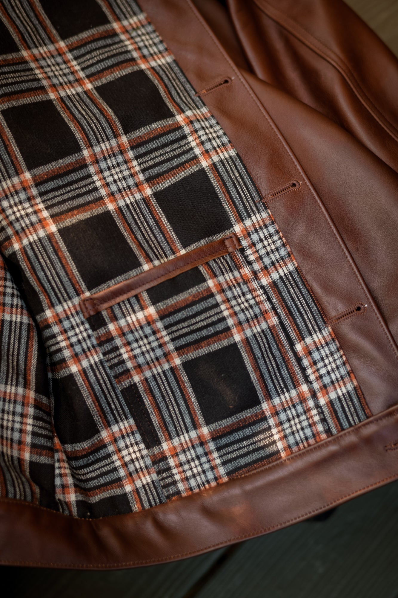 Wayman Jacket - Brown Italian Calfskin Leather