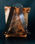 Leather Ruck Sack - CF Stead Waxed Flesh-out Suede