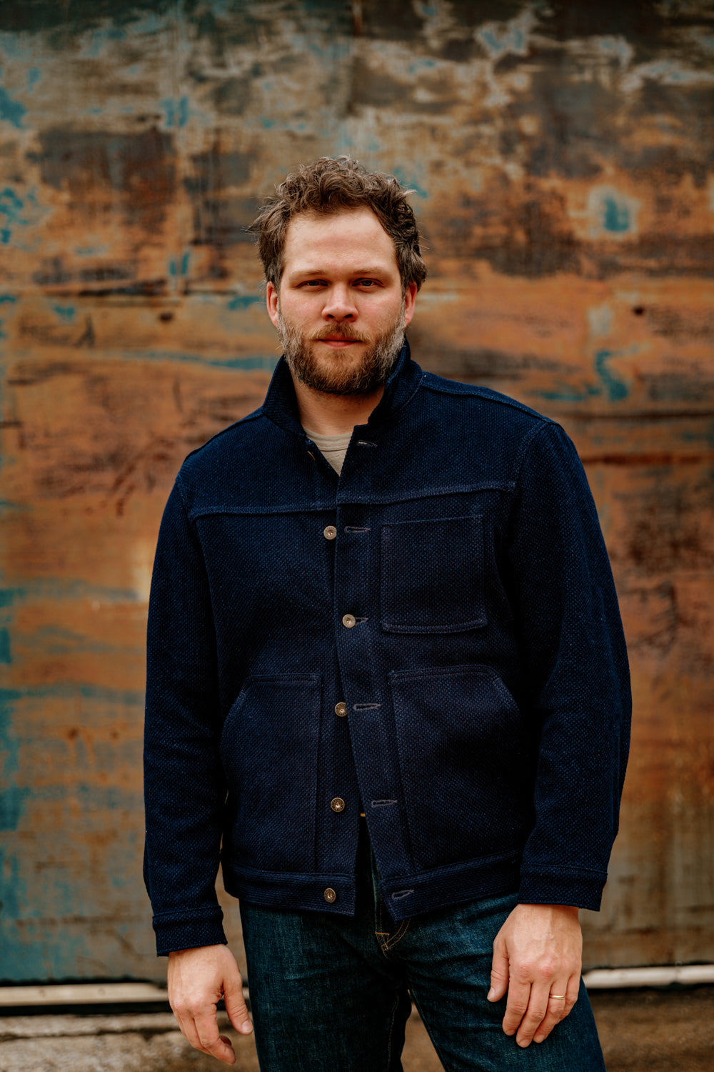 Wayman Jacket - 12oz Indigo Sashiko