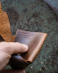 Johnny Wallet - CF Stead Waxed Flesh-out Suede