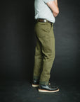 Work Trouser - 15oz Nihon Menpu Olive Selvedge Denim - Size 34 waist