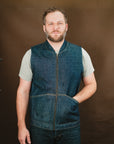 Ansel Vest - Rinsed Vidalia Mills Selvedge Denim - One Off - Large