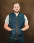 Ansel Vest - Rinsed Vidalia Mills Selvedge Denim - One Off - Large