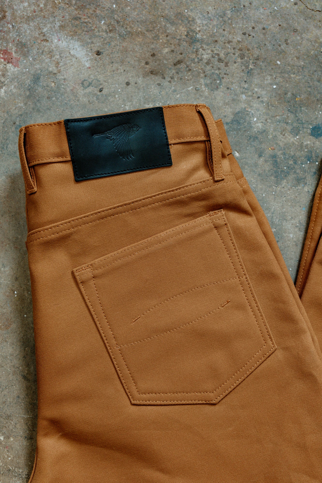 Stratton Straight Fit Jeans - 13oz Brown Duck Cloth