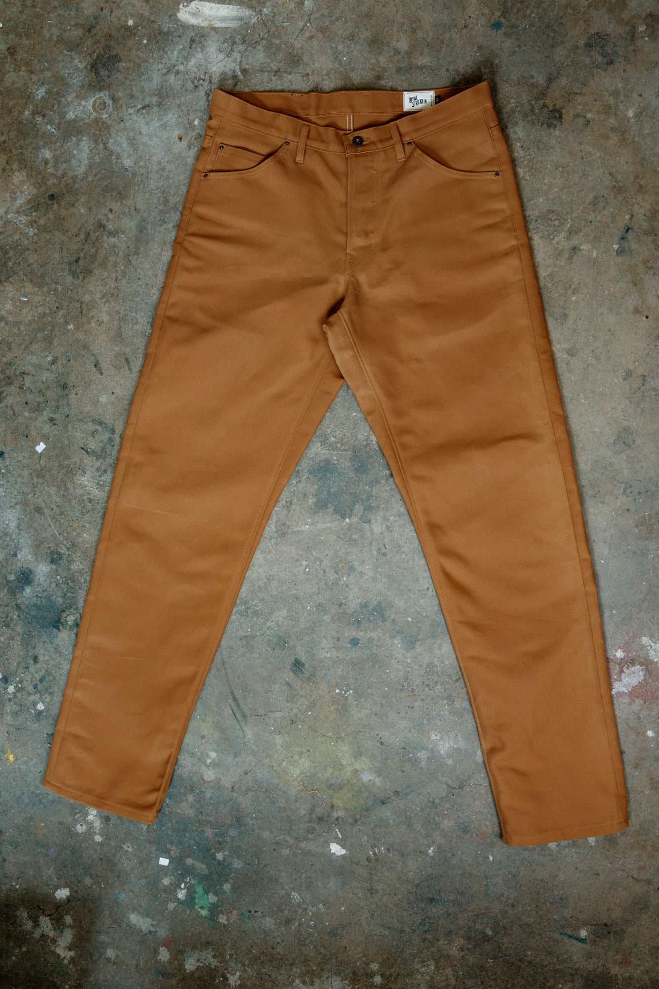 Stratton Straight Fit Jeans - 13oz Brown Duck Cloth