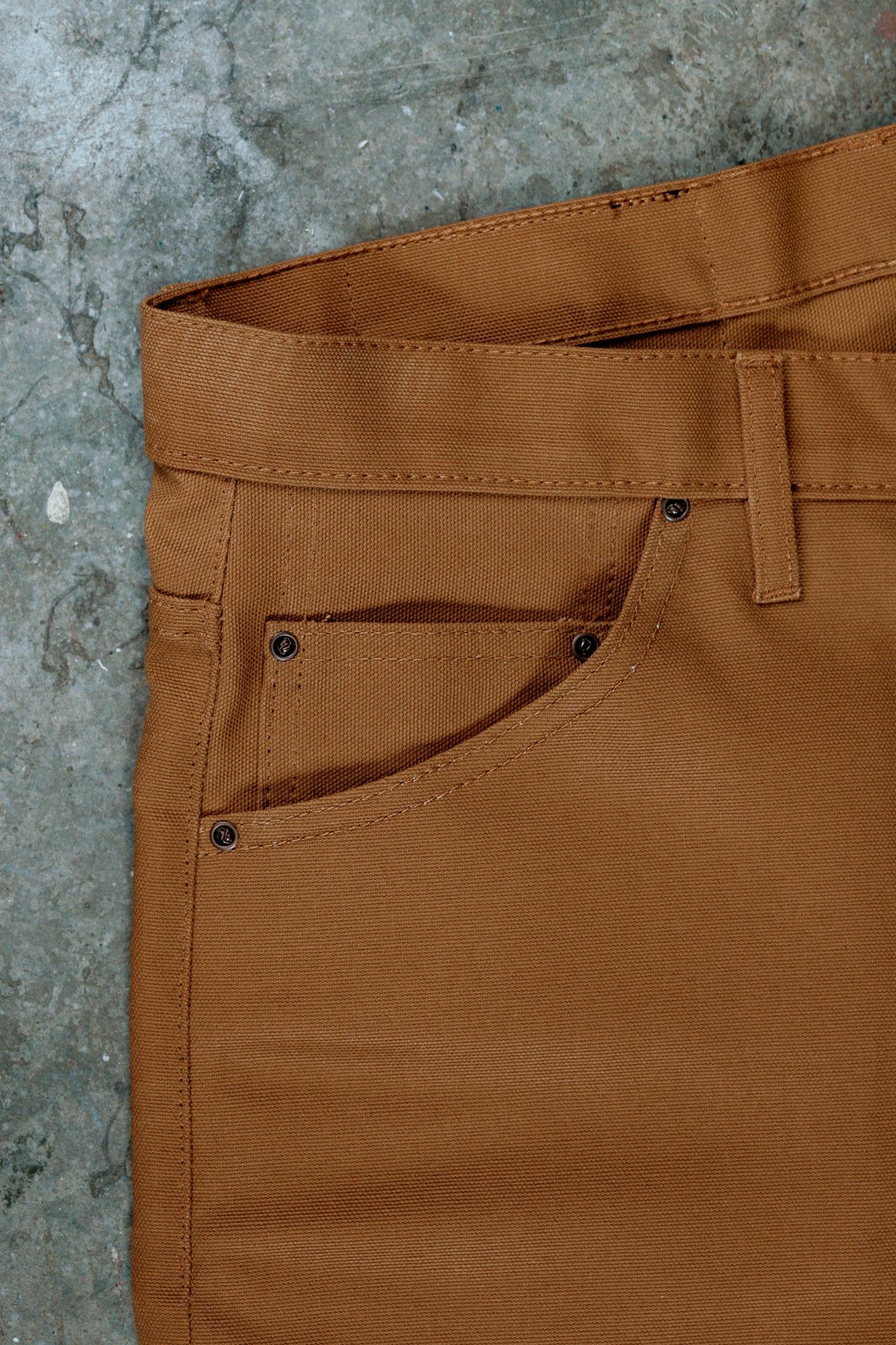 Stratton Straight Fit Jeans - 13oz Brown Duck Cloth