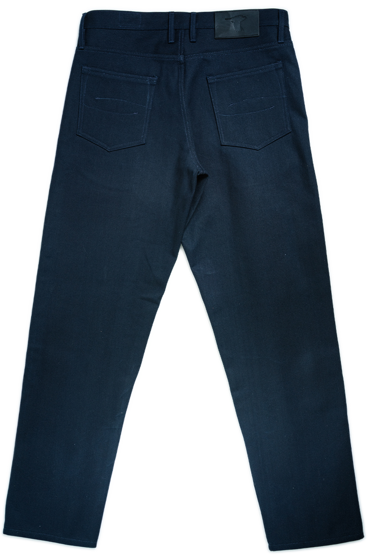 Stratton Straight Fit Jeans - 14oz American Selvedge - Indigo / Black