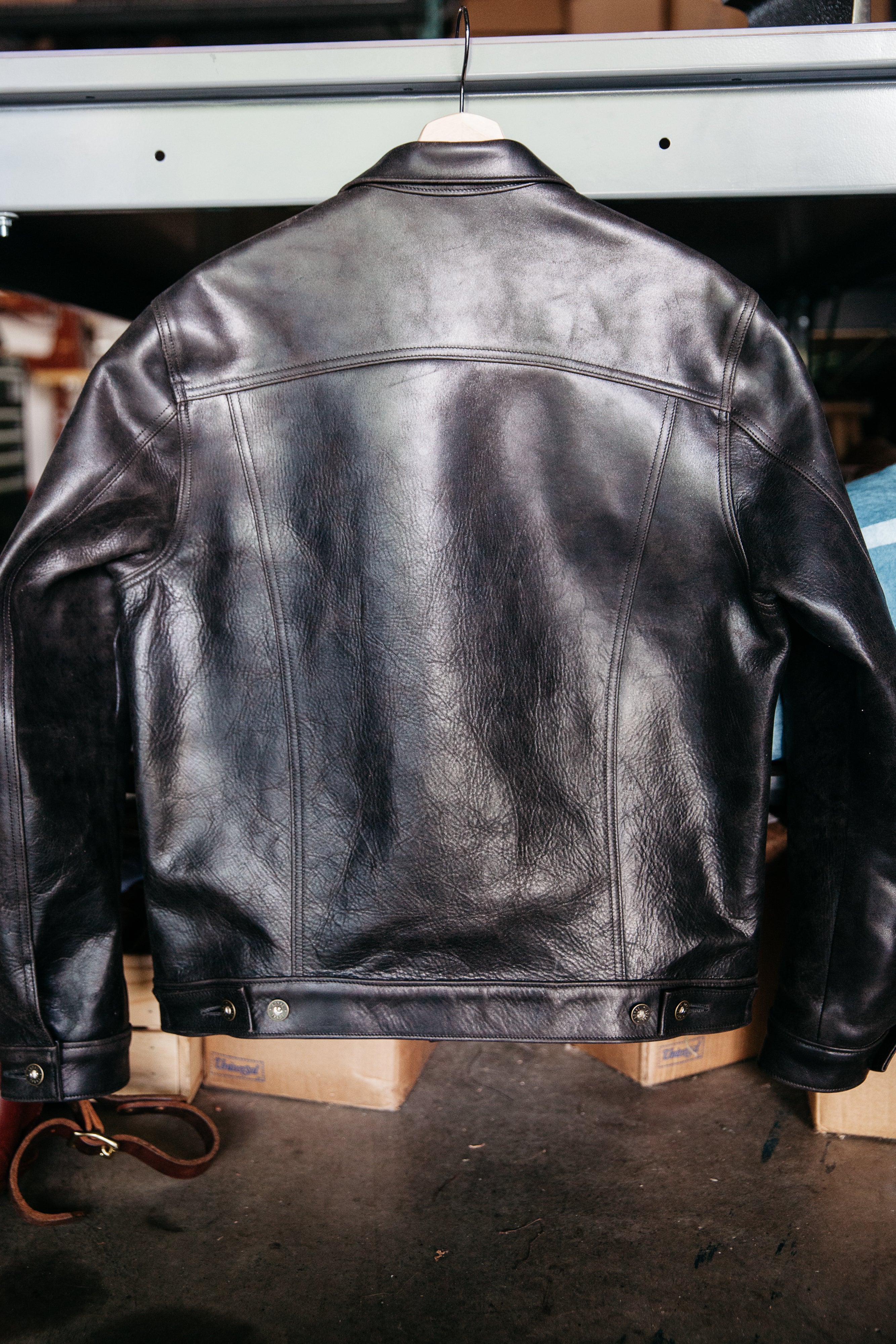 Wayman Jacket - Black Chromexcel Horsehide